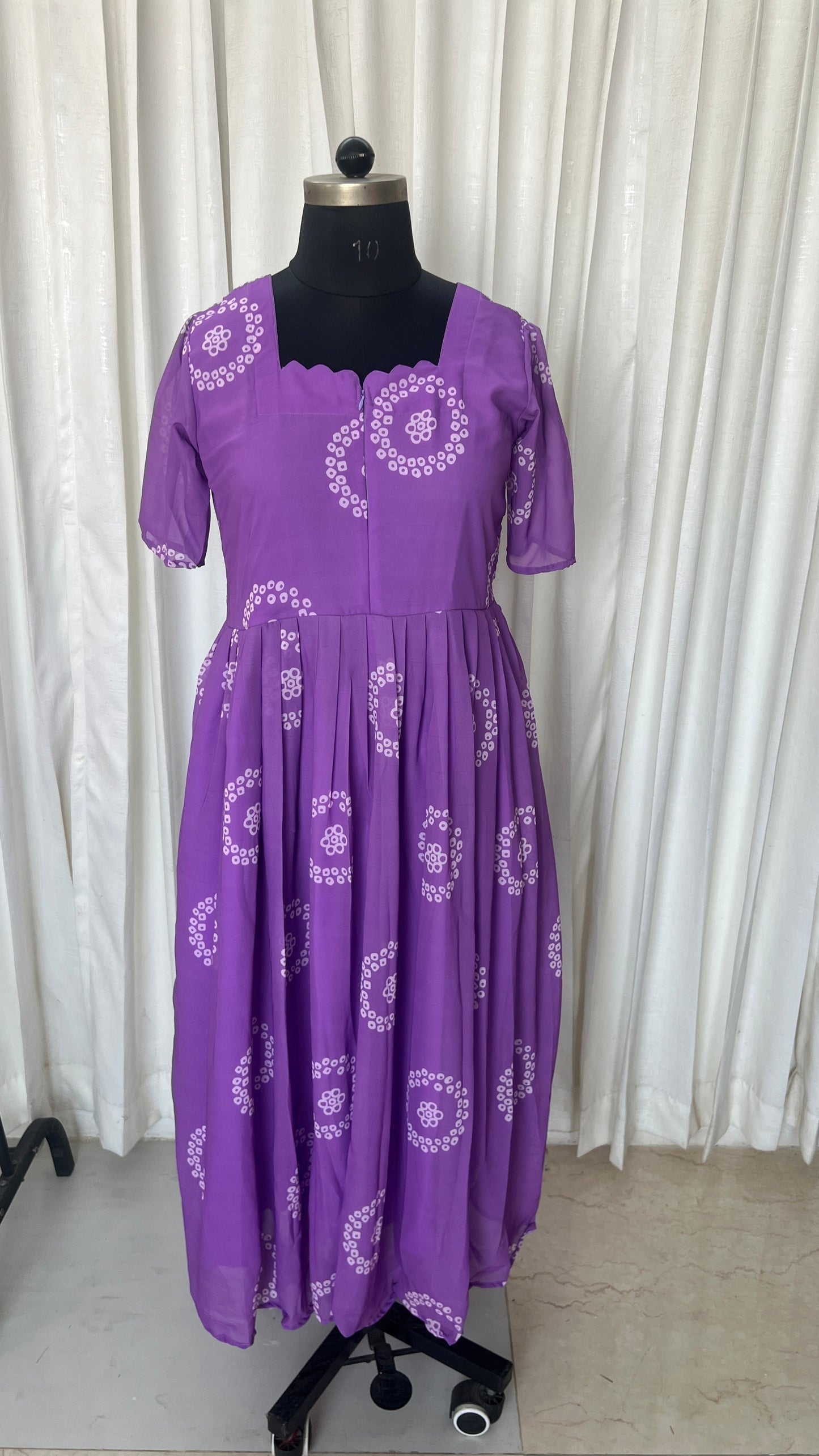 Dipti georgette casual Dress With Lining ( No-Iron Everyday Dress)