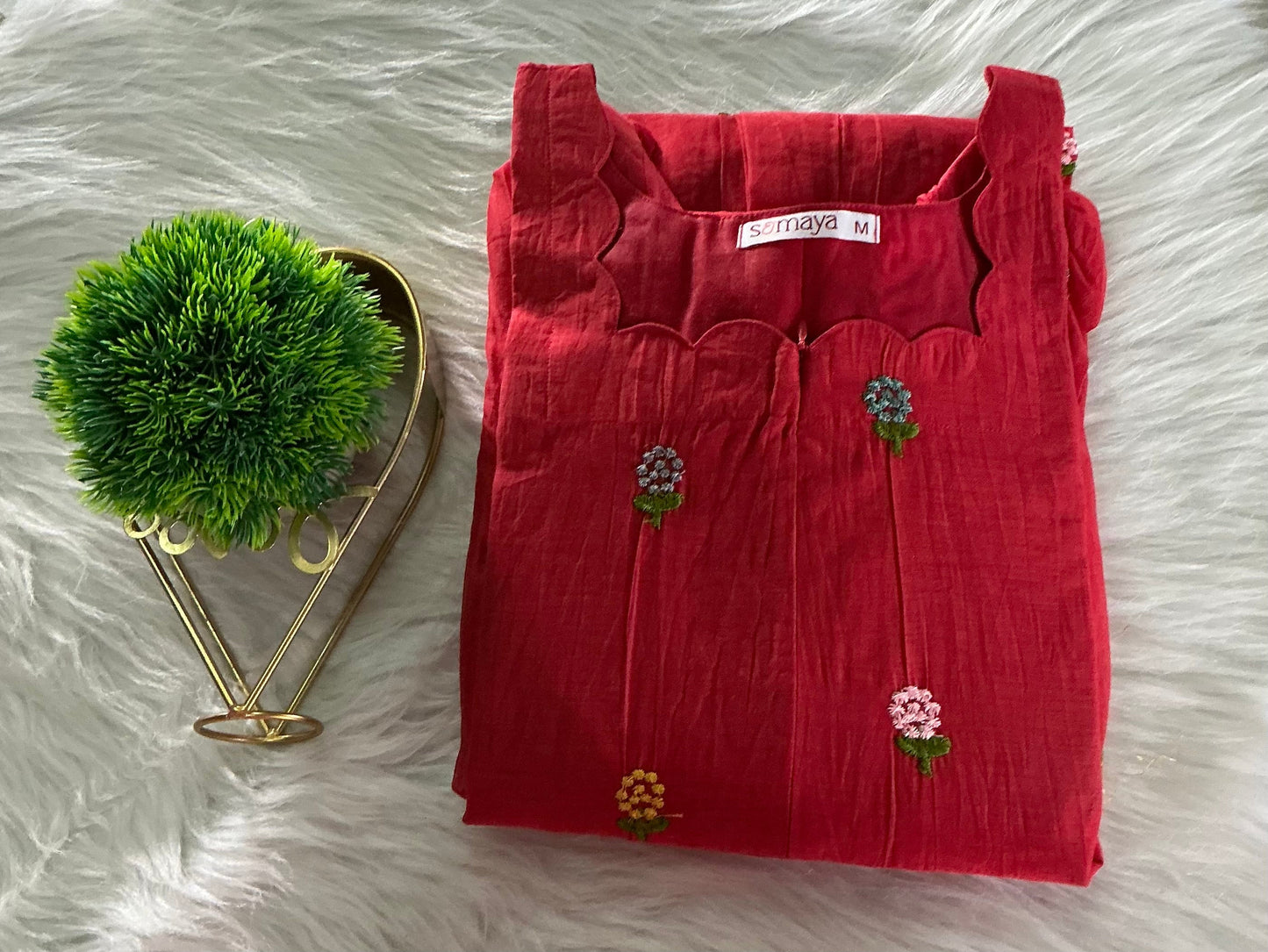 Anne chanderi Casual Dress With Lining