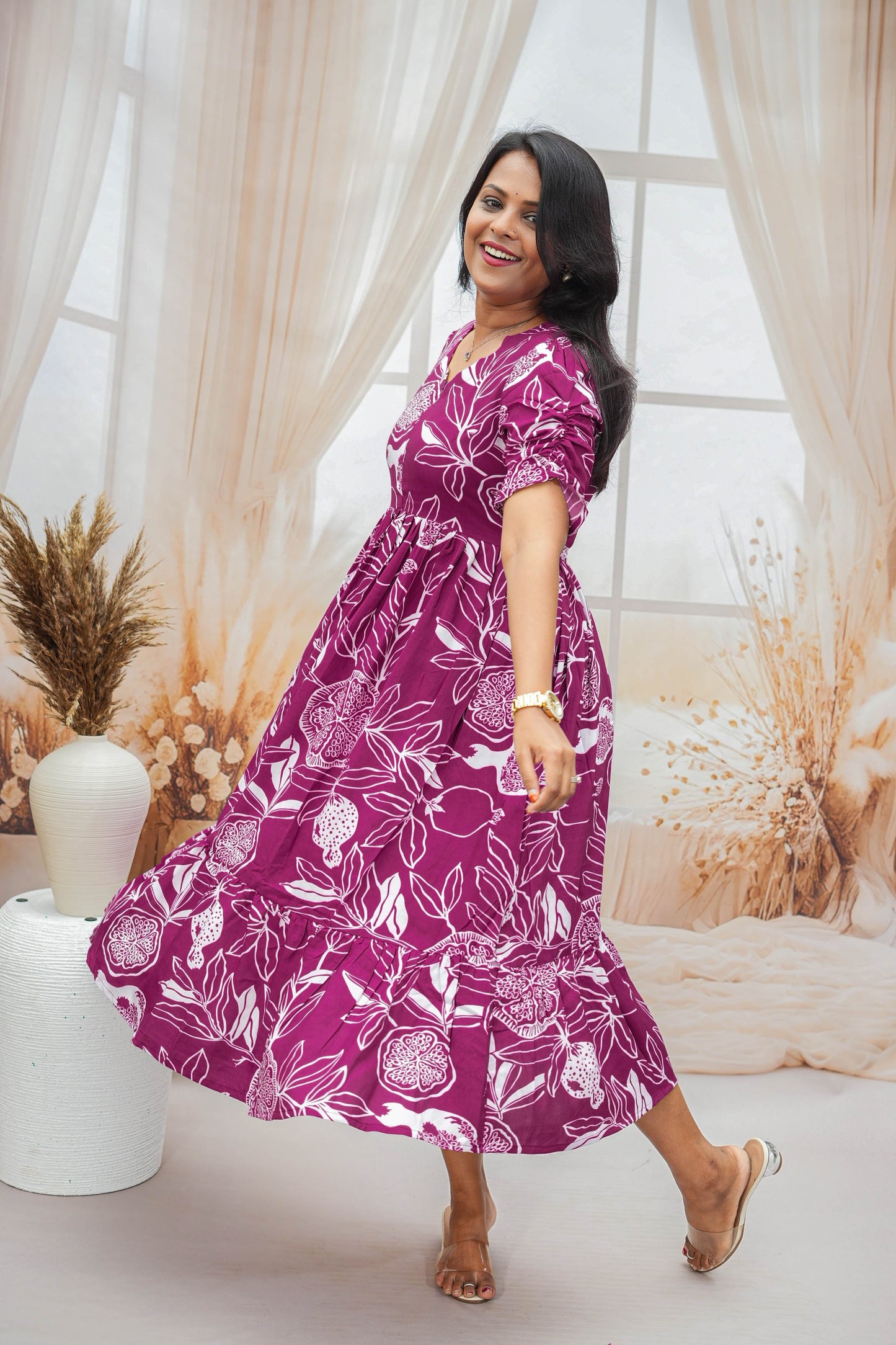 Siya Day to Night Dress Without Lining( Wrinkle-Free Dress)