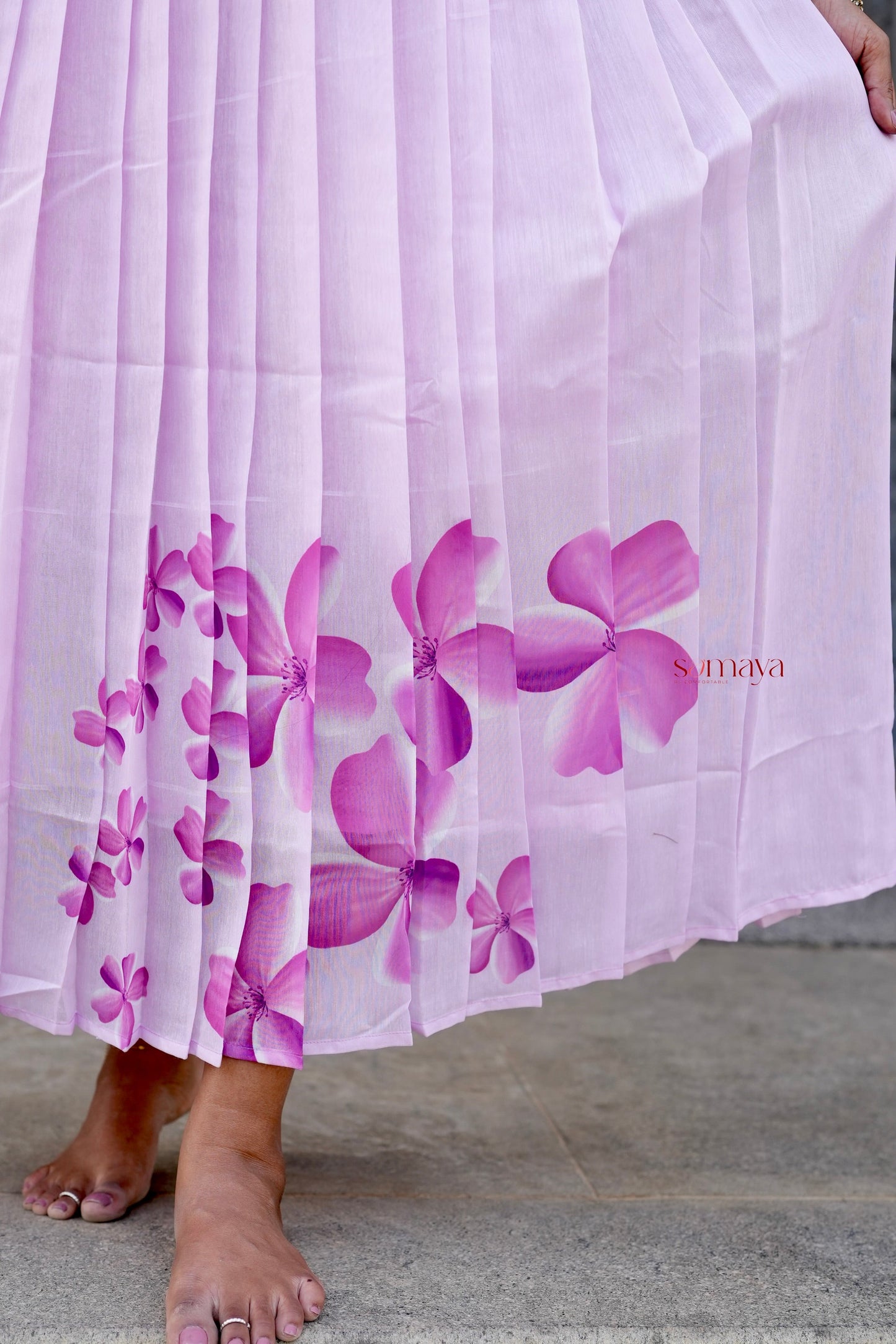 Aura Chanderi Dress With Lining ( over coat detachable) ( pre order )
