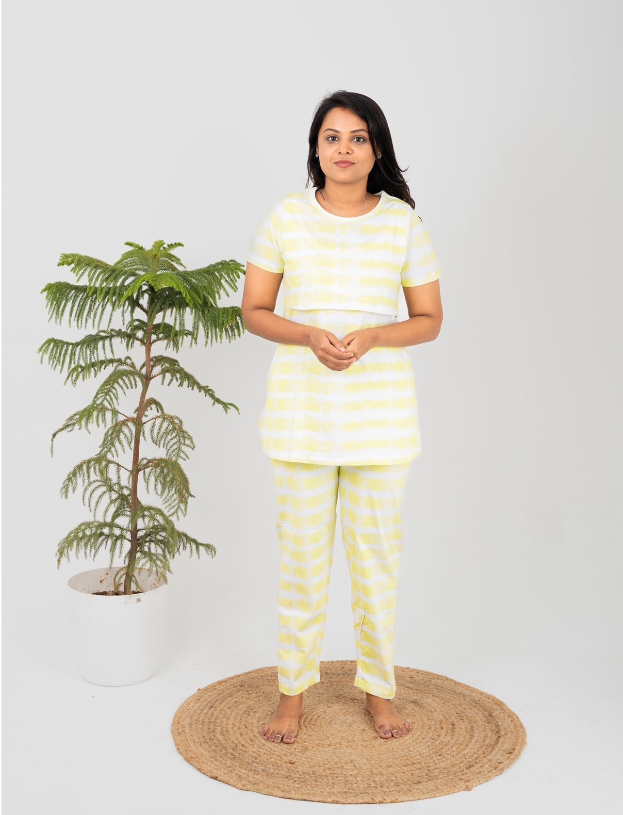Green tie & dye Feeding Pant set (light weight)