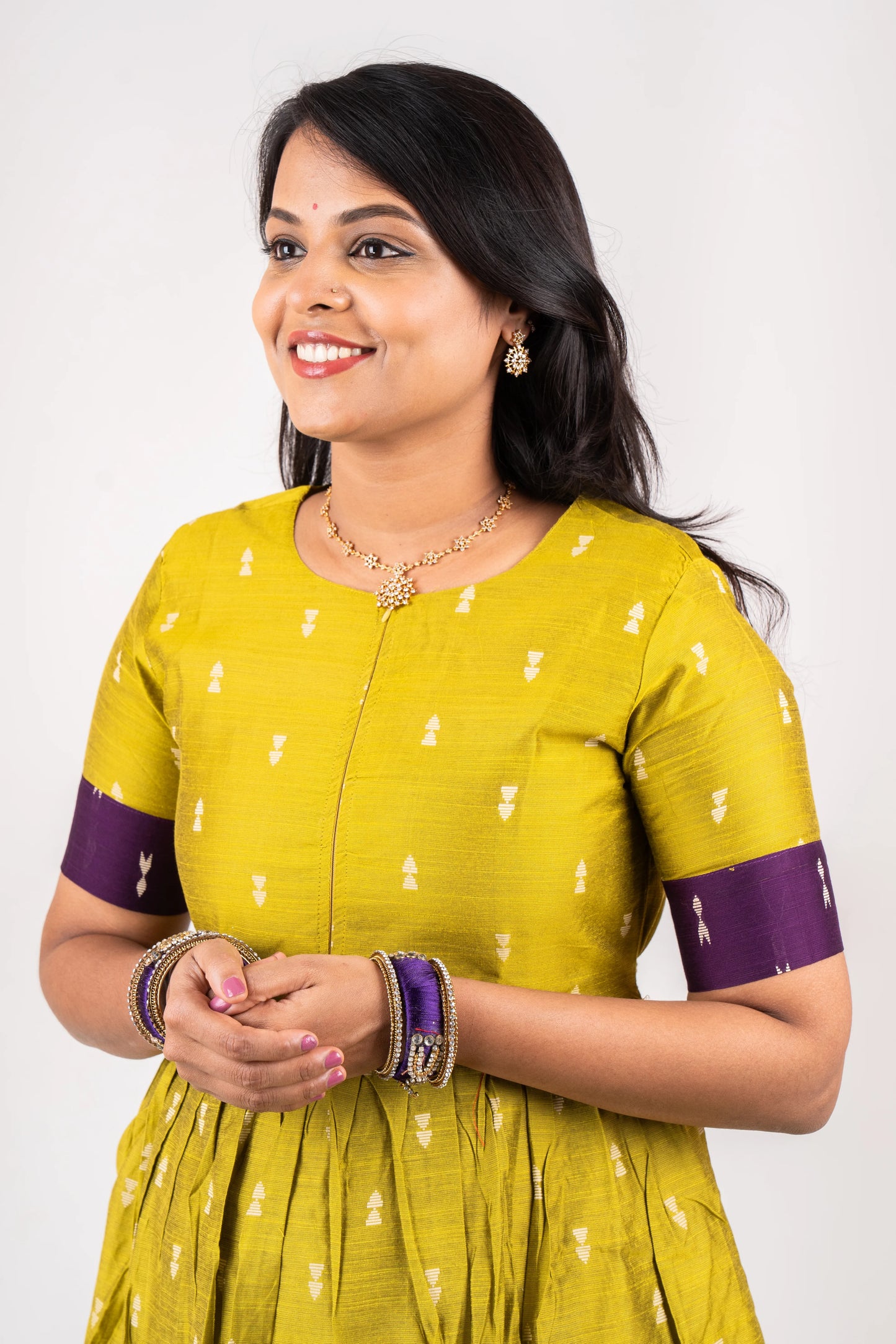 Yamuna Dress With Lining (neck changed) ( ready to dispatch)