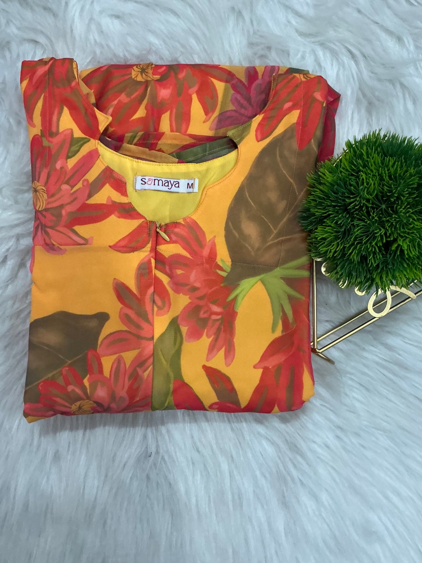 Shivani georgette casual Dress With Lining ( No-Iron Everyday Dress)