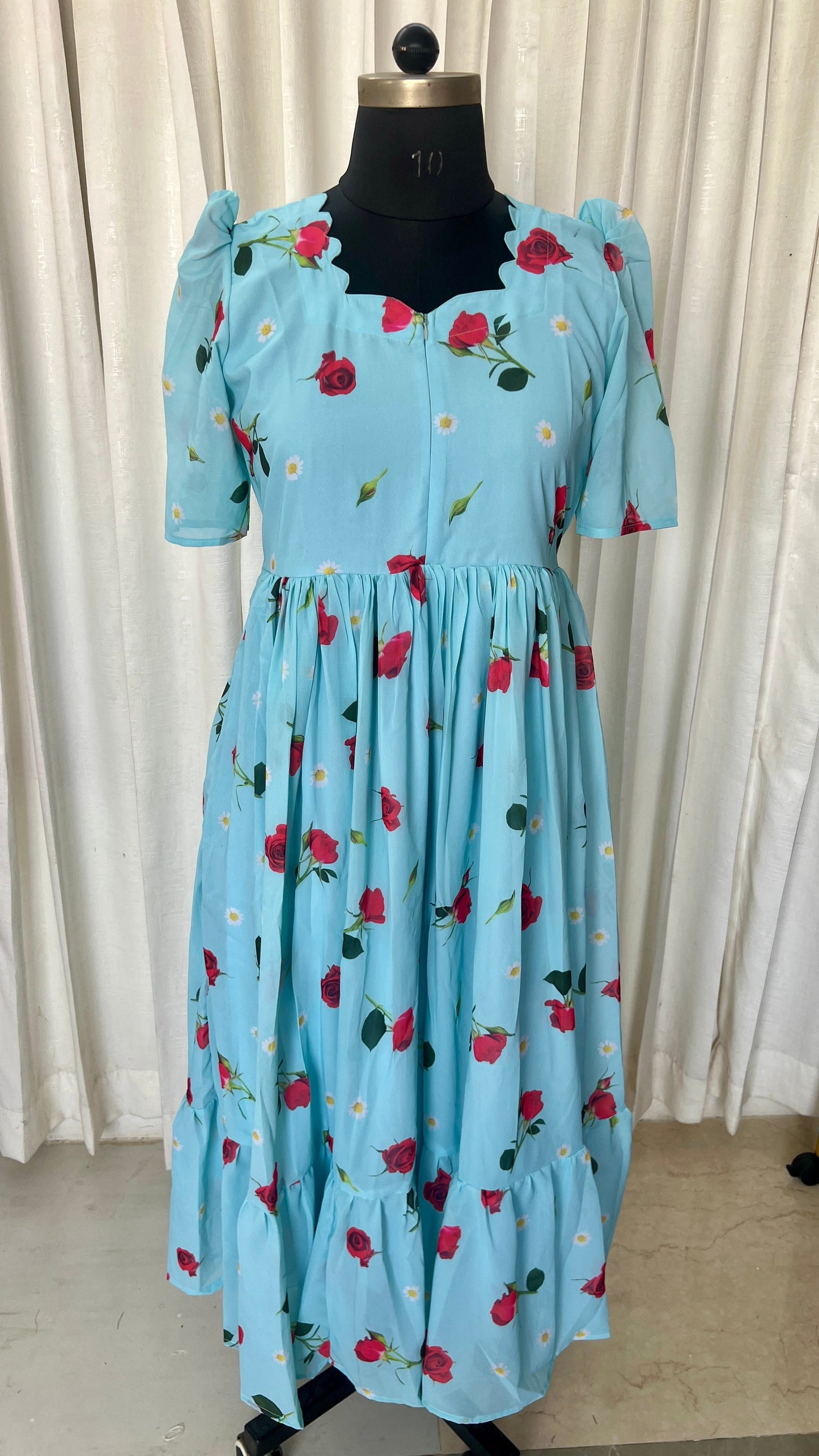 Vinisha georgette casual Dress With Lining ( No-Iron Everyday Dress)