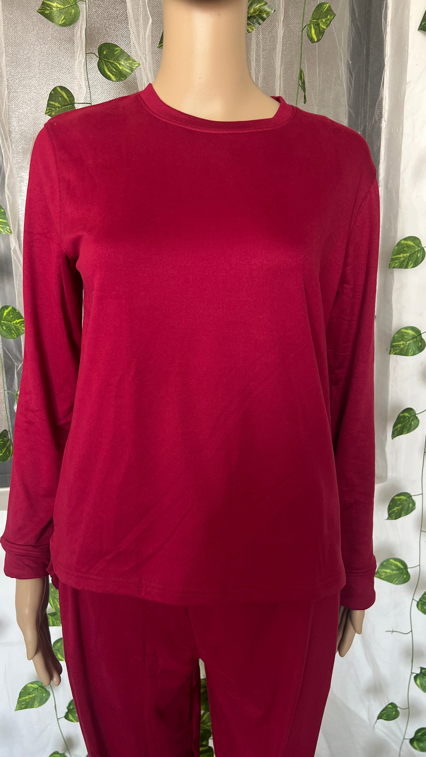 Everyday cozy set winter - Burgundy Samaya exclusive premium fabric