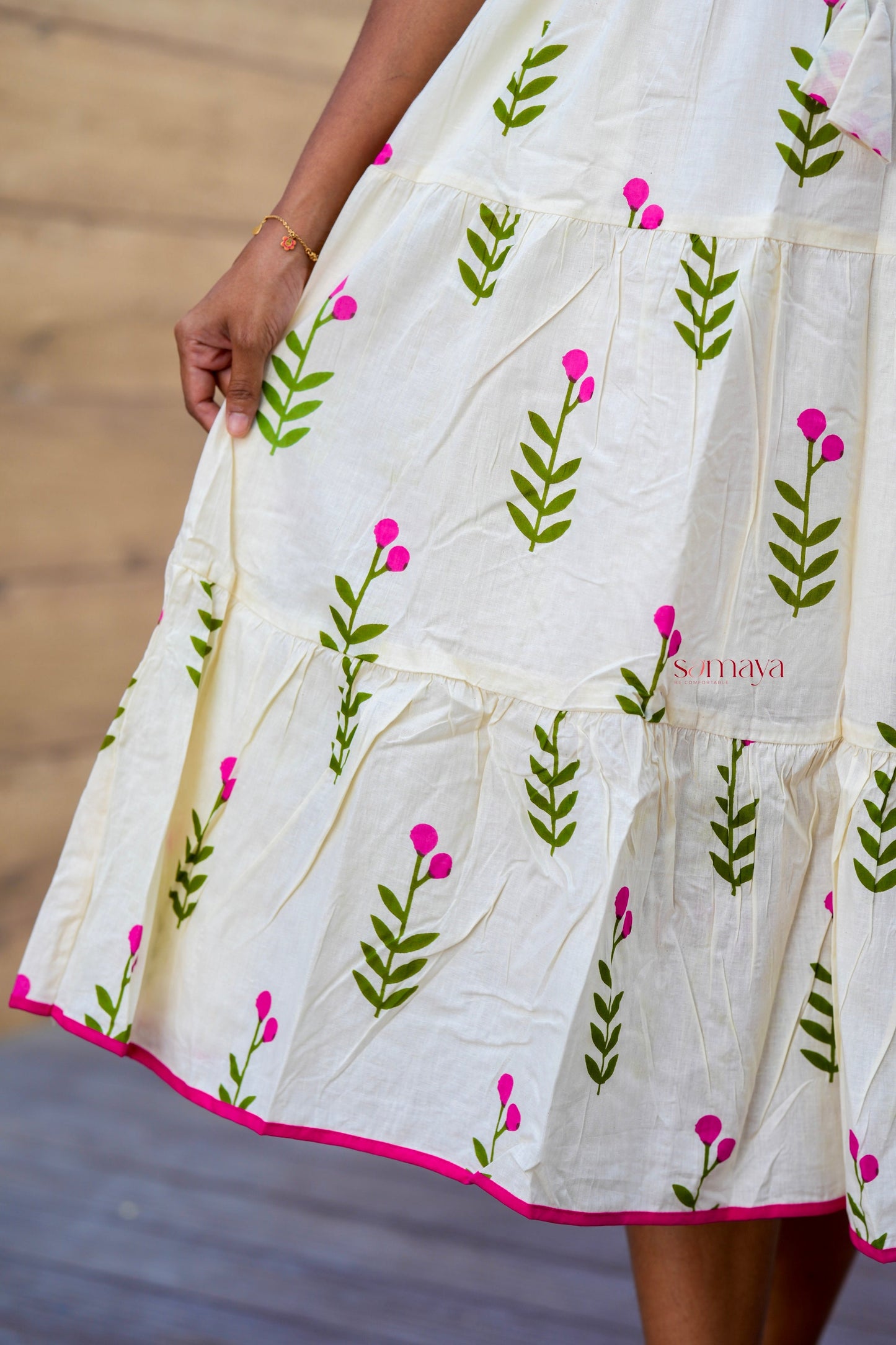 Vennila casual Dress With Lining