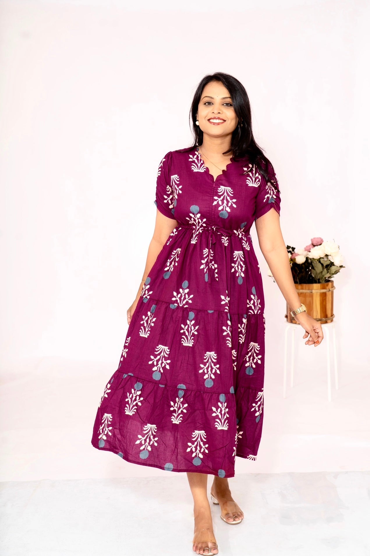 Raha casual  Dress With Lining