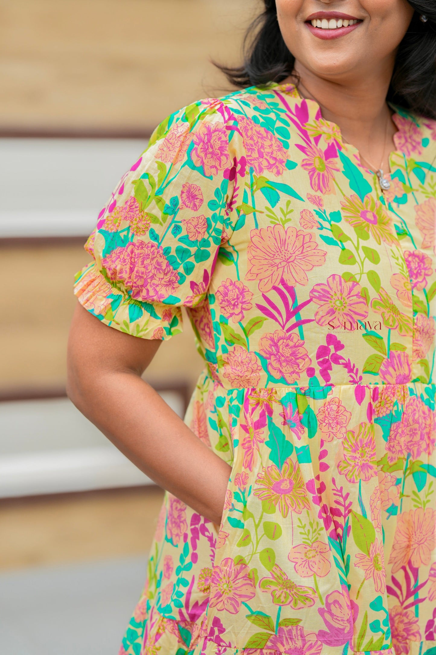 Swara Casual Dress With Lining( SPECIAL OFFER PRICE)