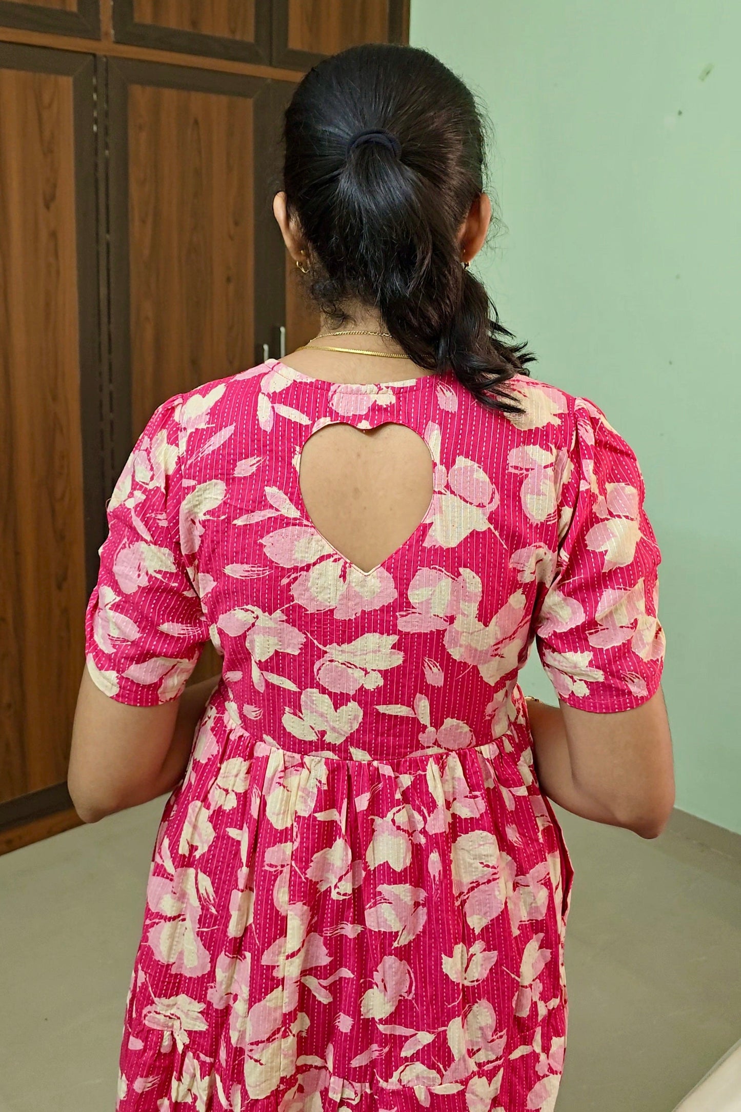 Dreamy kantha Casual Dress With Lining