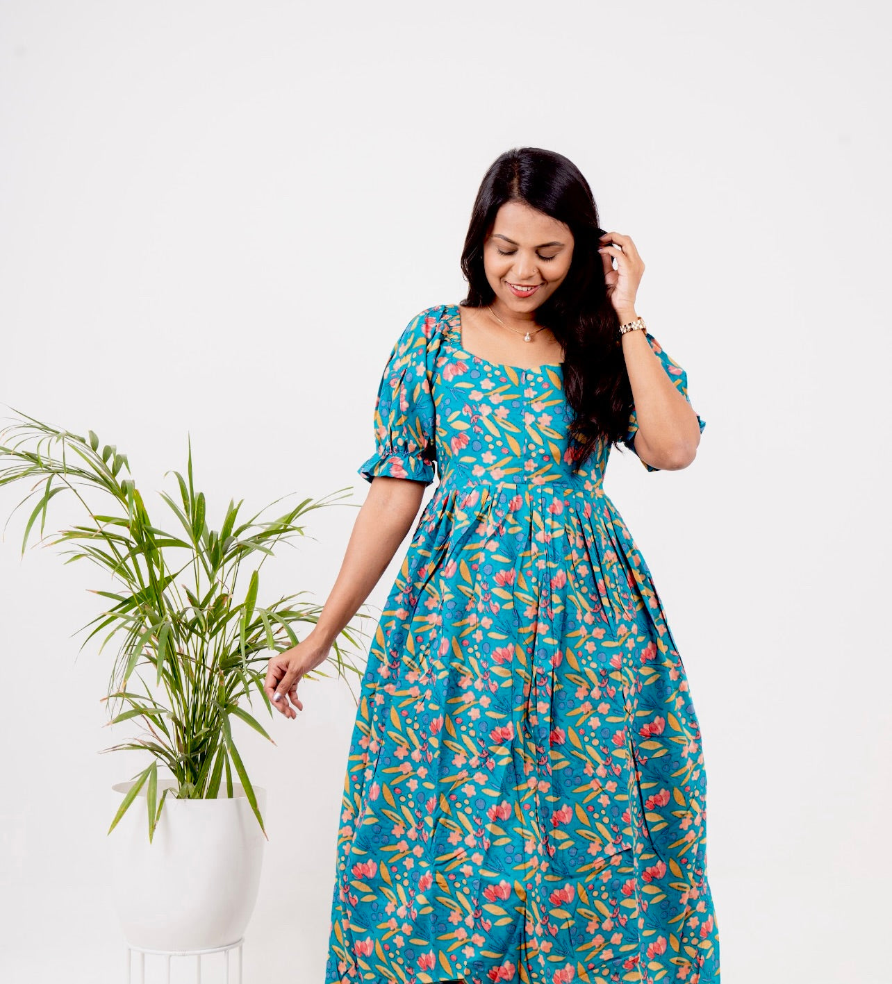 Divya  casual  Dress With Lining