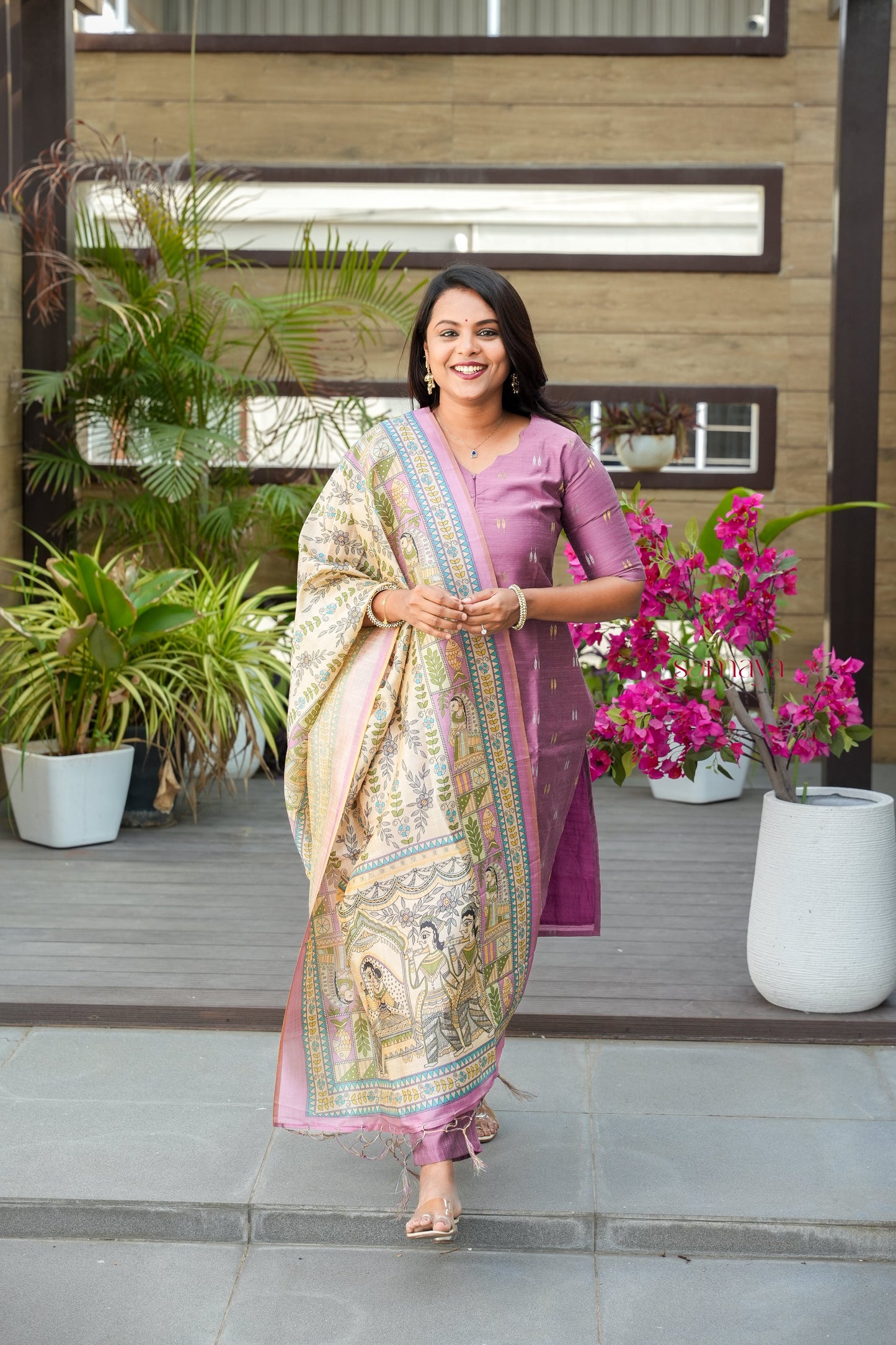 Swathi 3 piece raw silk suit set with Dupatta( pre order )