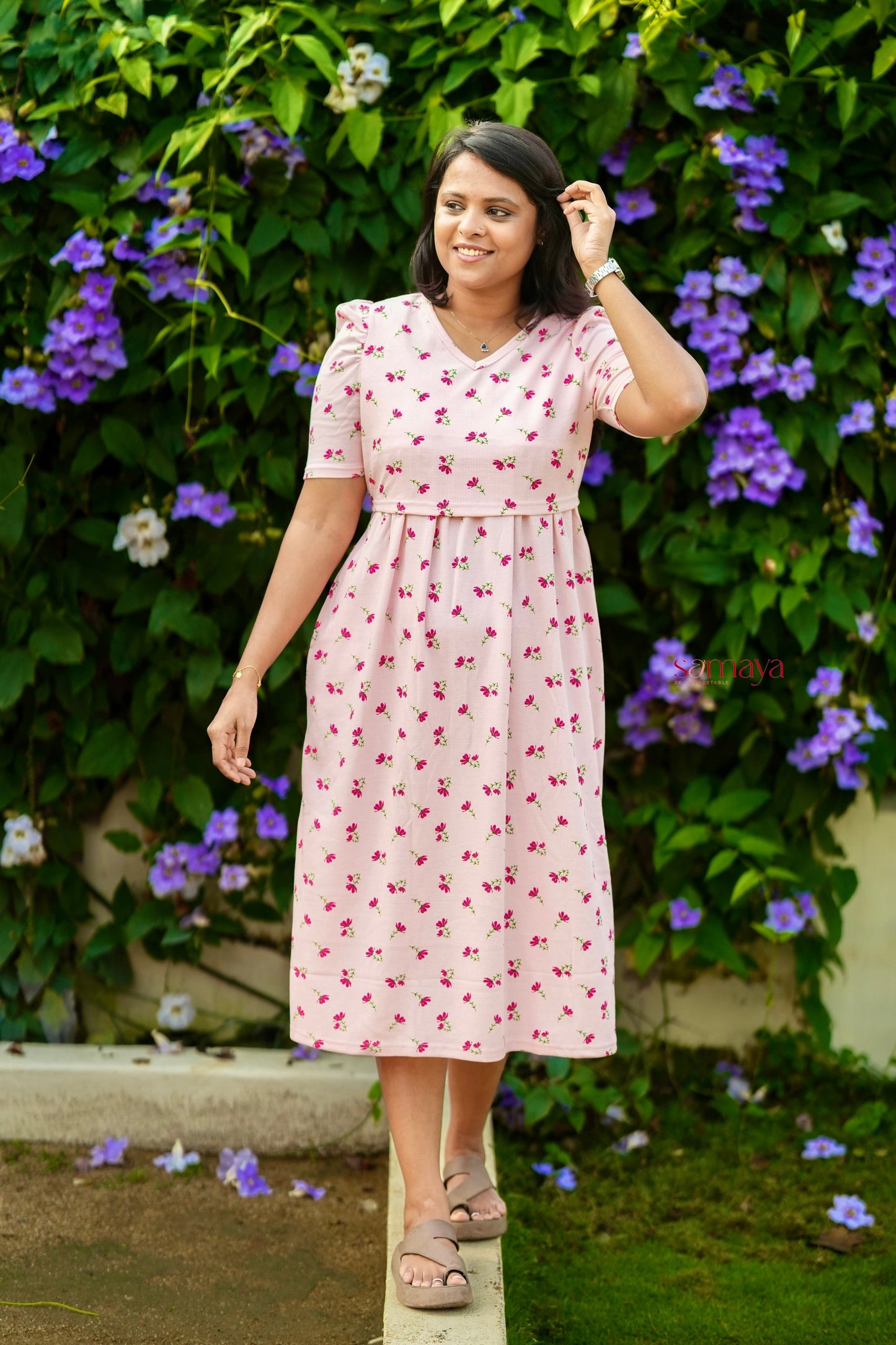 Midi Saanvi Waffle Dress
