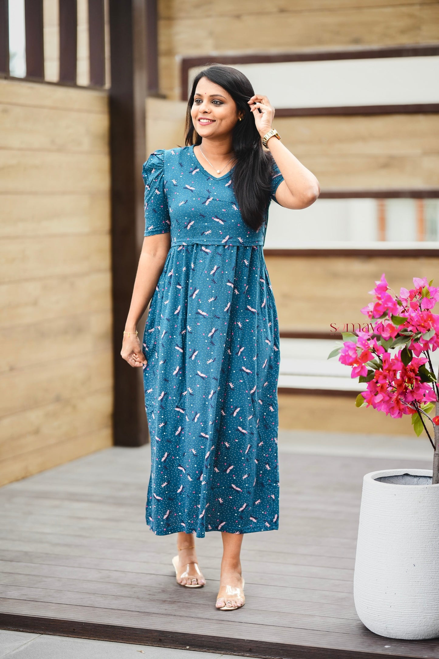 Maxi dragon fly  Light Weight Dress