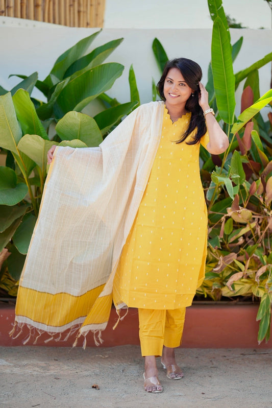 Gold 3 piece raw silk suit set( ready to dispatch)