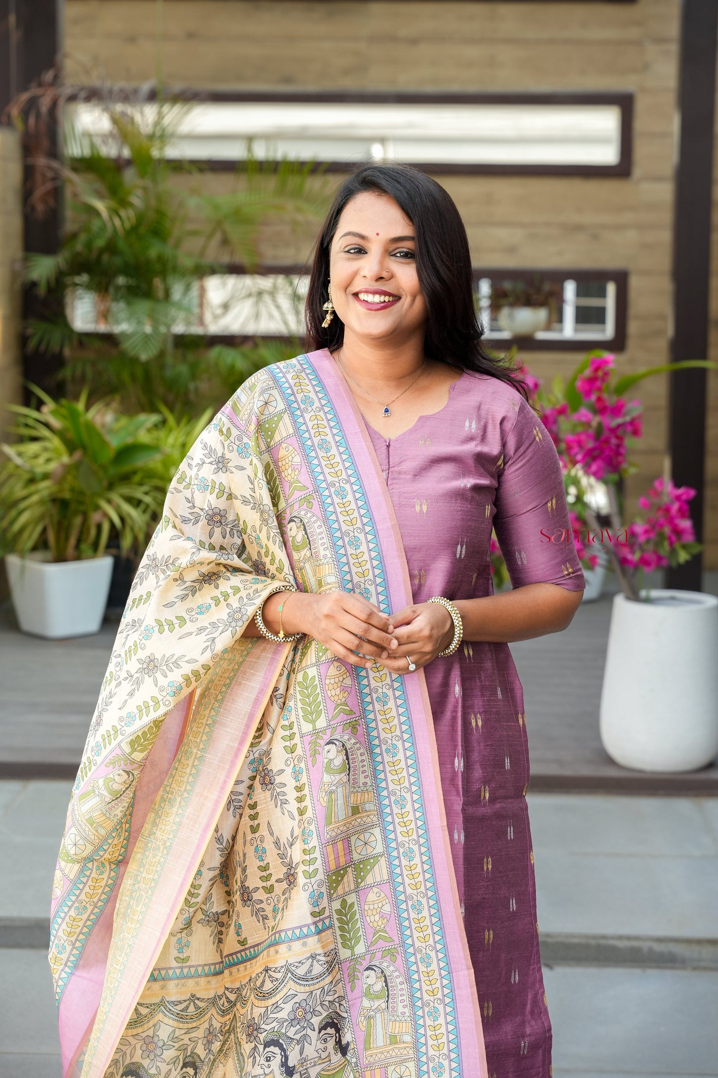Swathi 3 piece raw silk suit set with Dupatta( pre order )