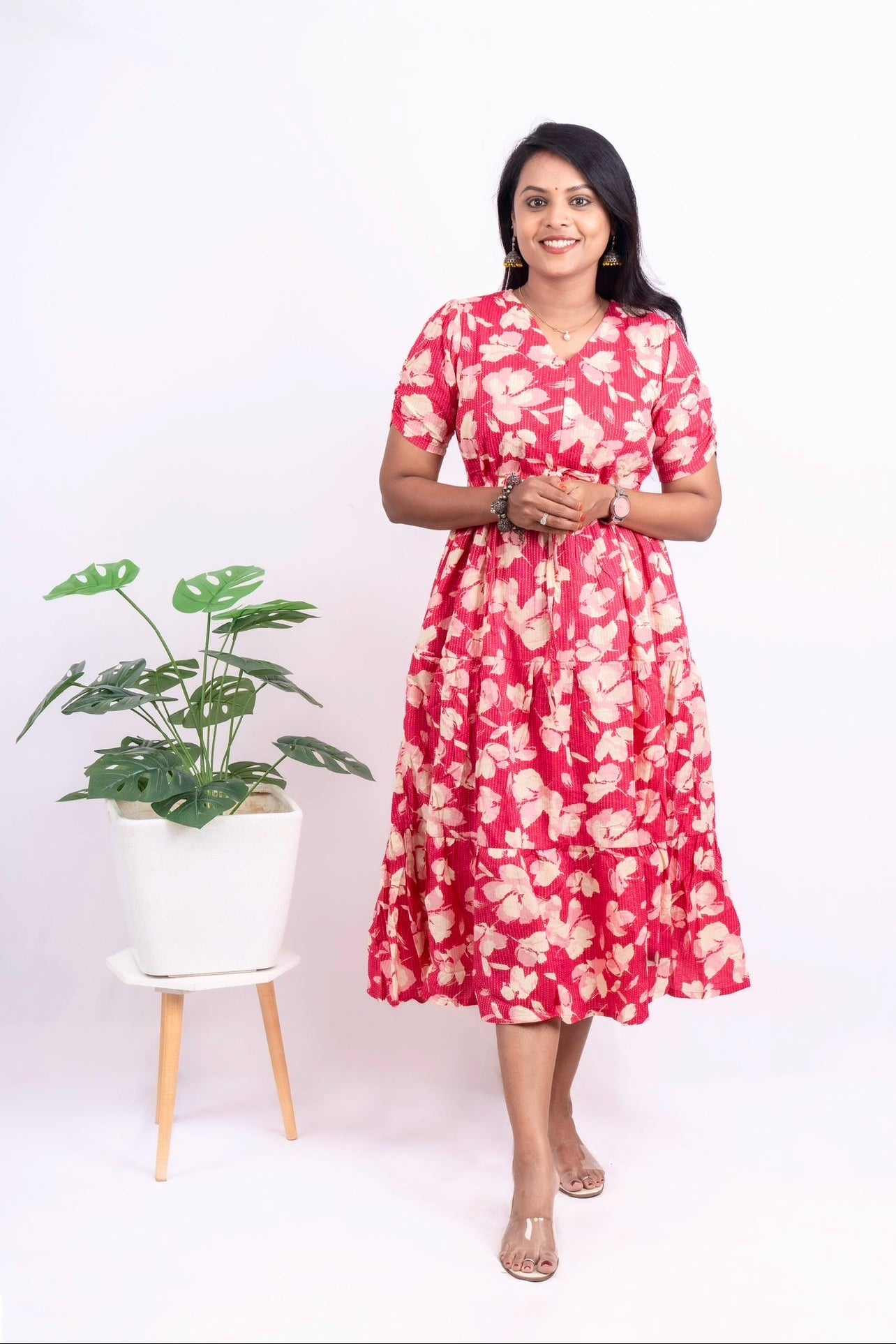 Dreamy kantha Casual Dress With Lining