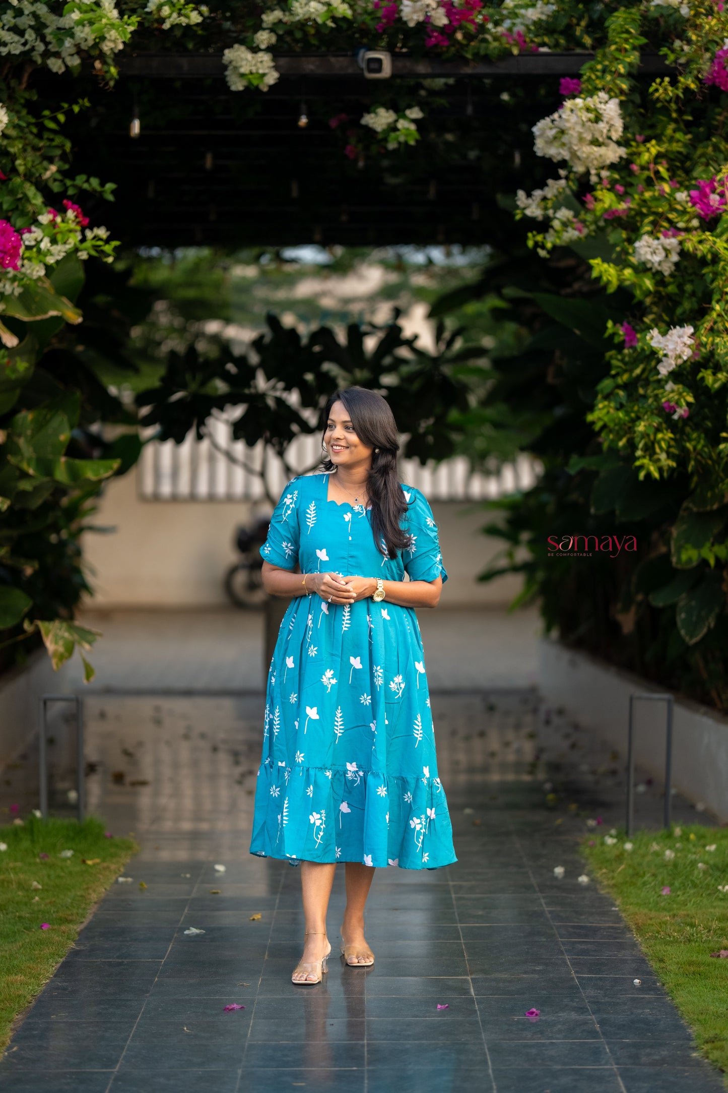 Teena casual  Dress With Lining