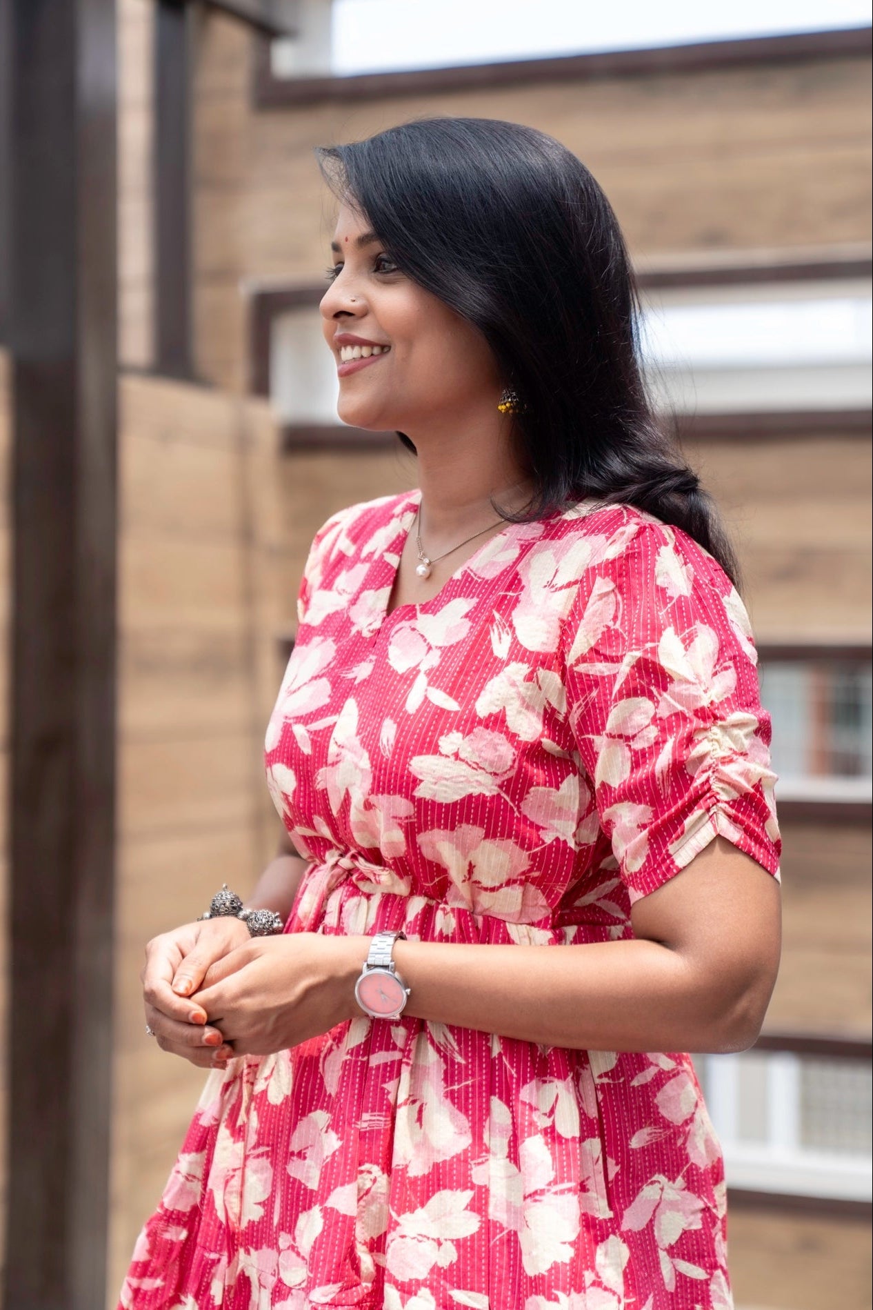 Dreamy kantha Casual Dress With Lining