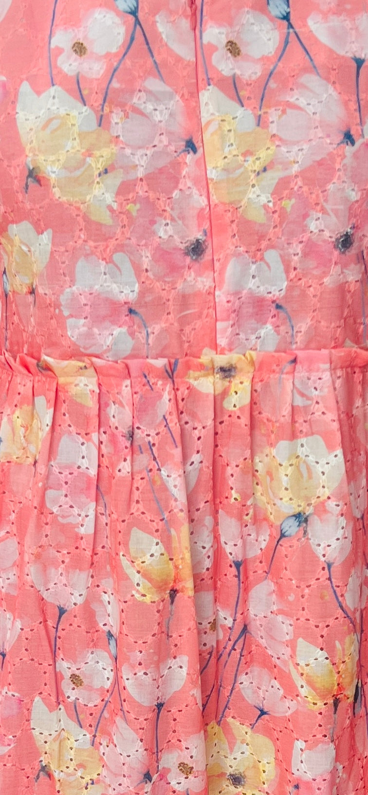 Cinderella -peach  Hakoba Dress With Lining