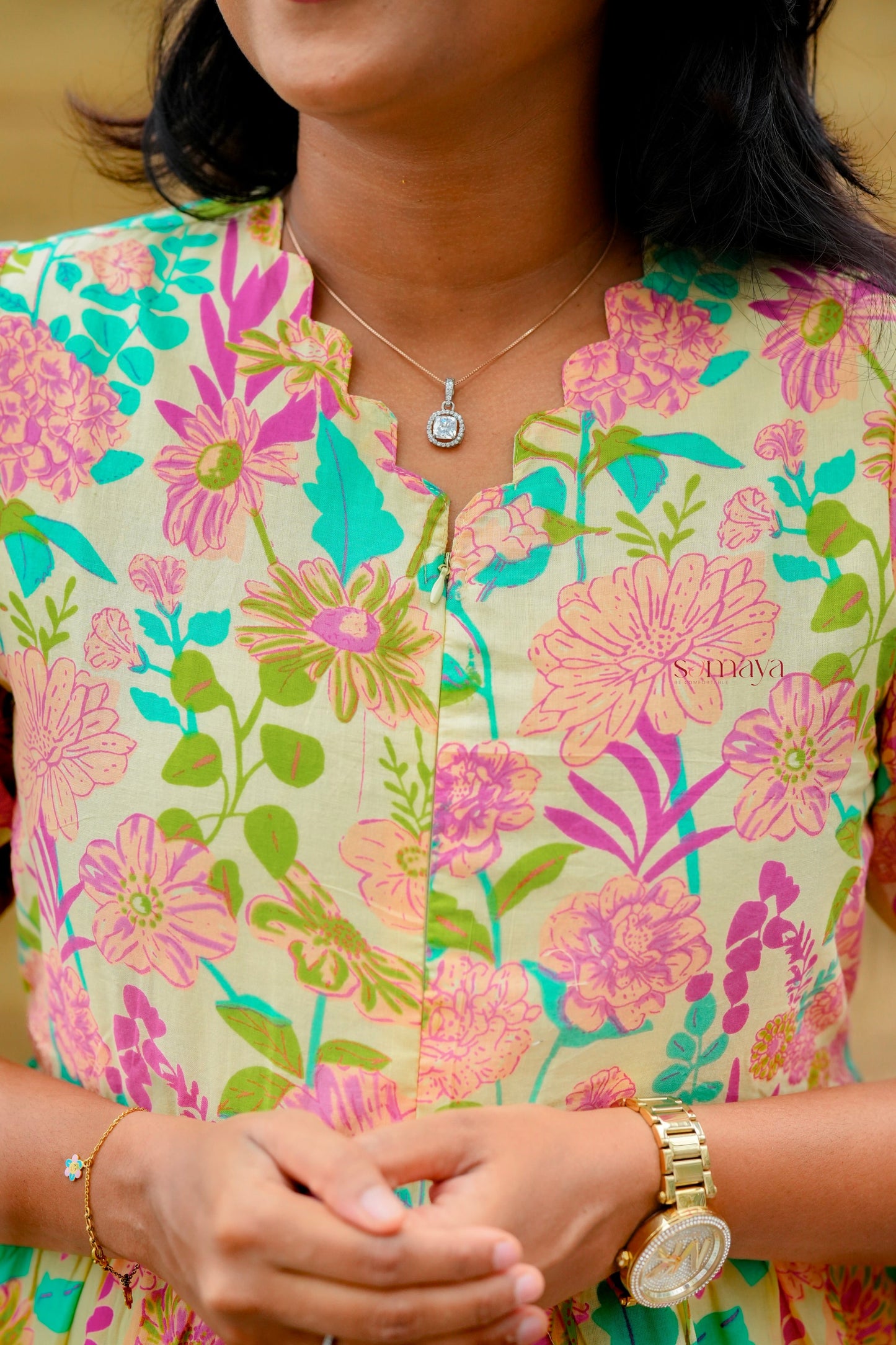 Swara Casual Dress With Lining( SPECIAL OFFER PRICE)