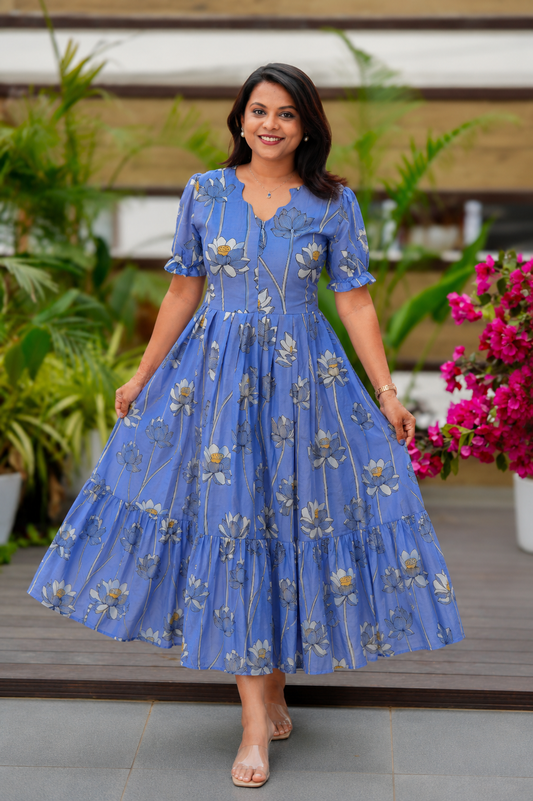 Sanya georgette casual  Dress With Lining ( No-Iron Everyday Dress)