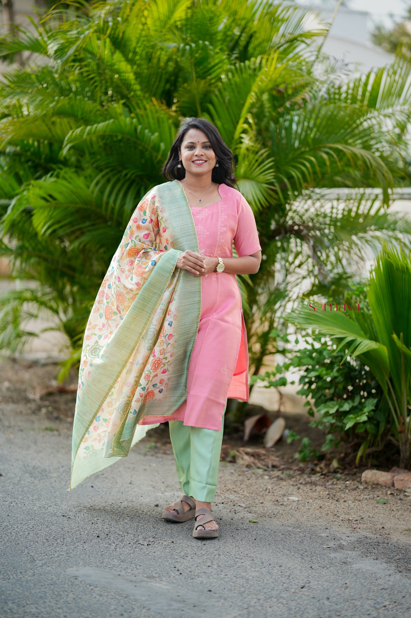 Kolam Saanvi 3 piece salwar suit set with dupptta ( ready to dispatch)