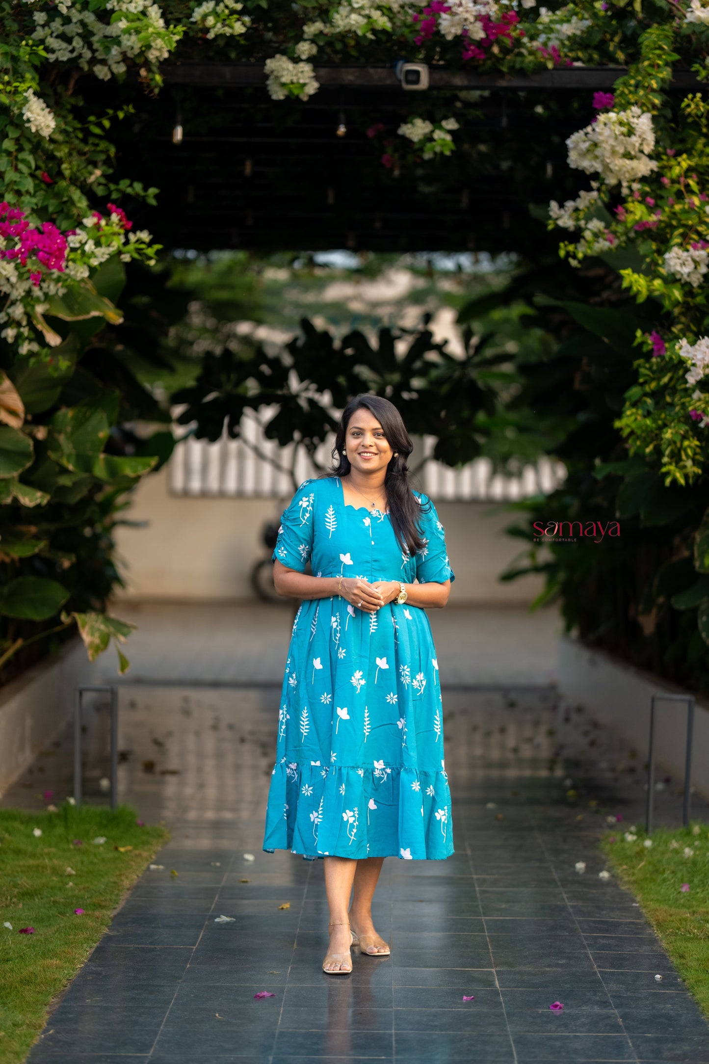 Teena casual  Dress With Lining