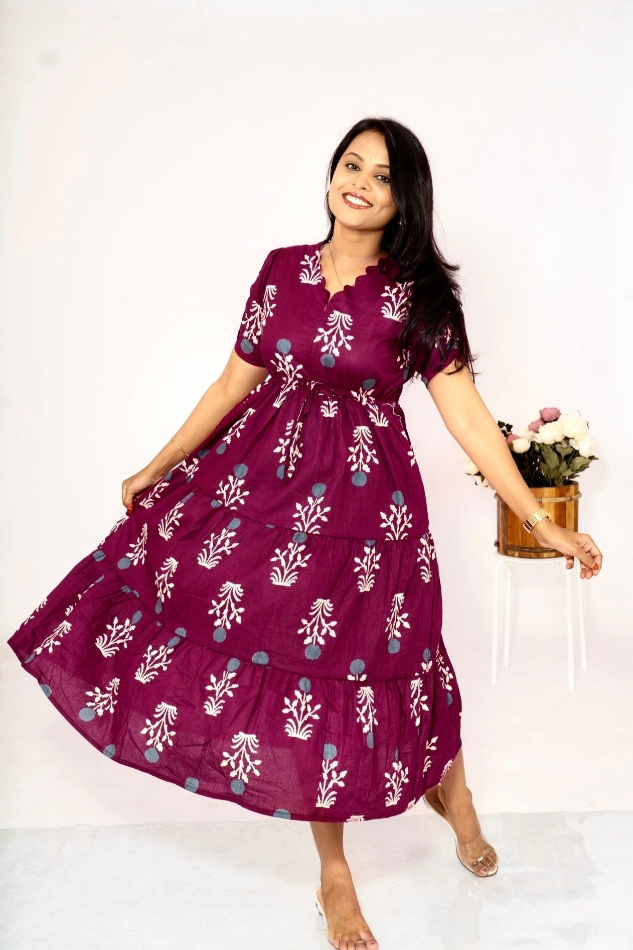 Raha casual  Dress With Lining