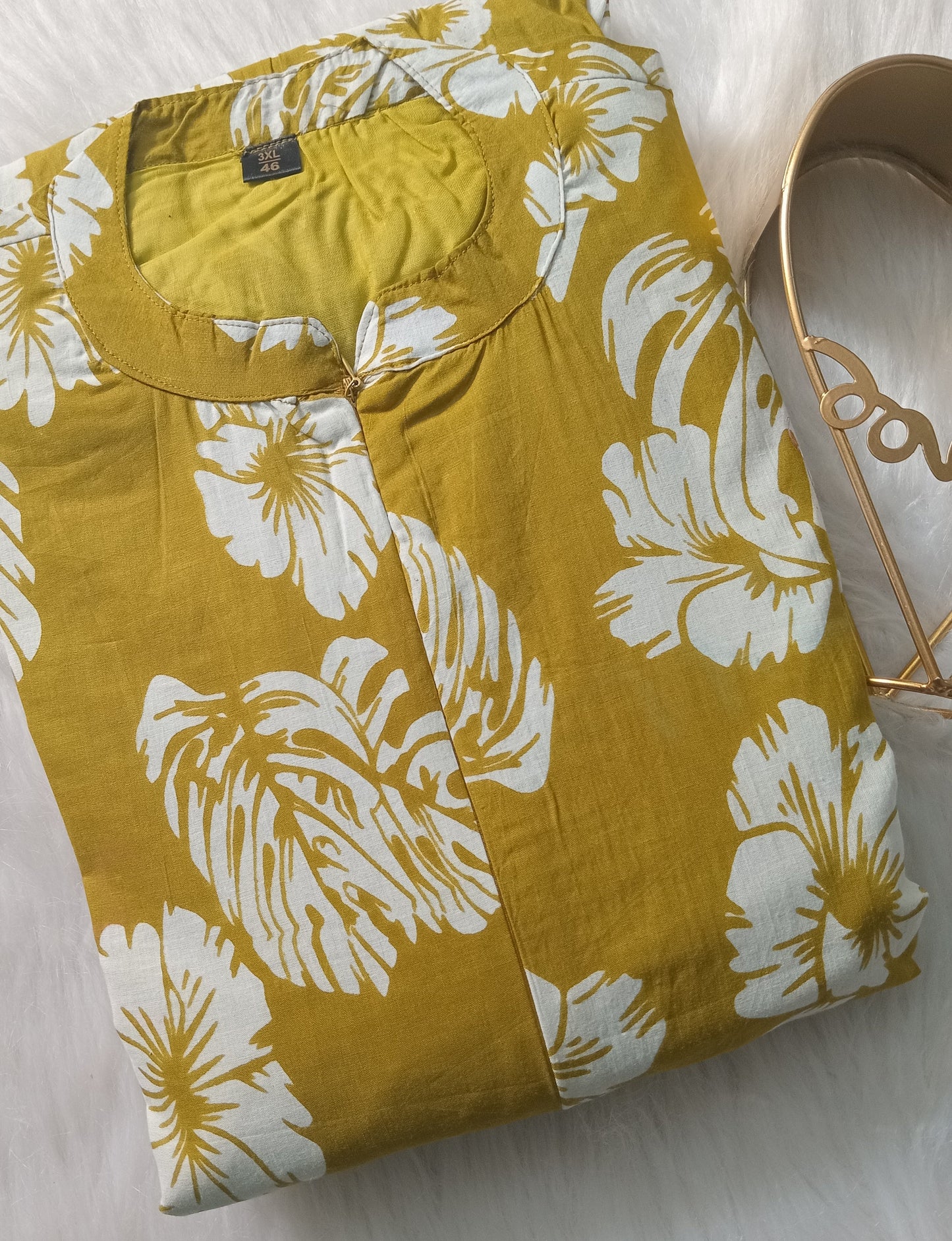 Yellow Green casual Dress With Lining