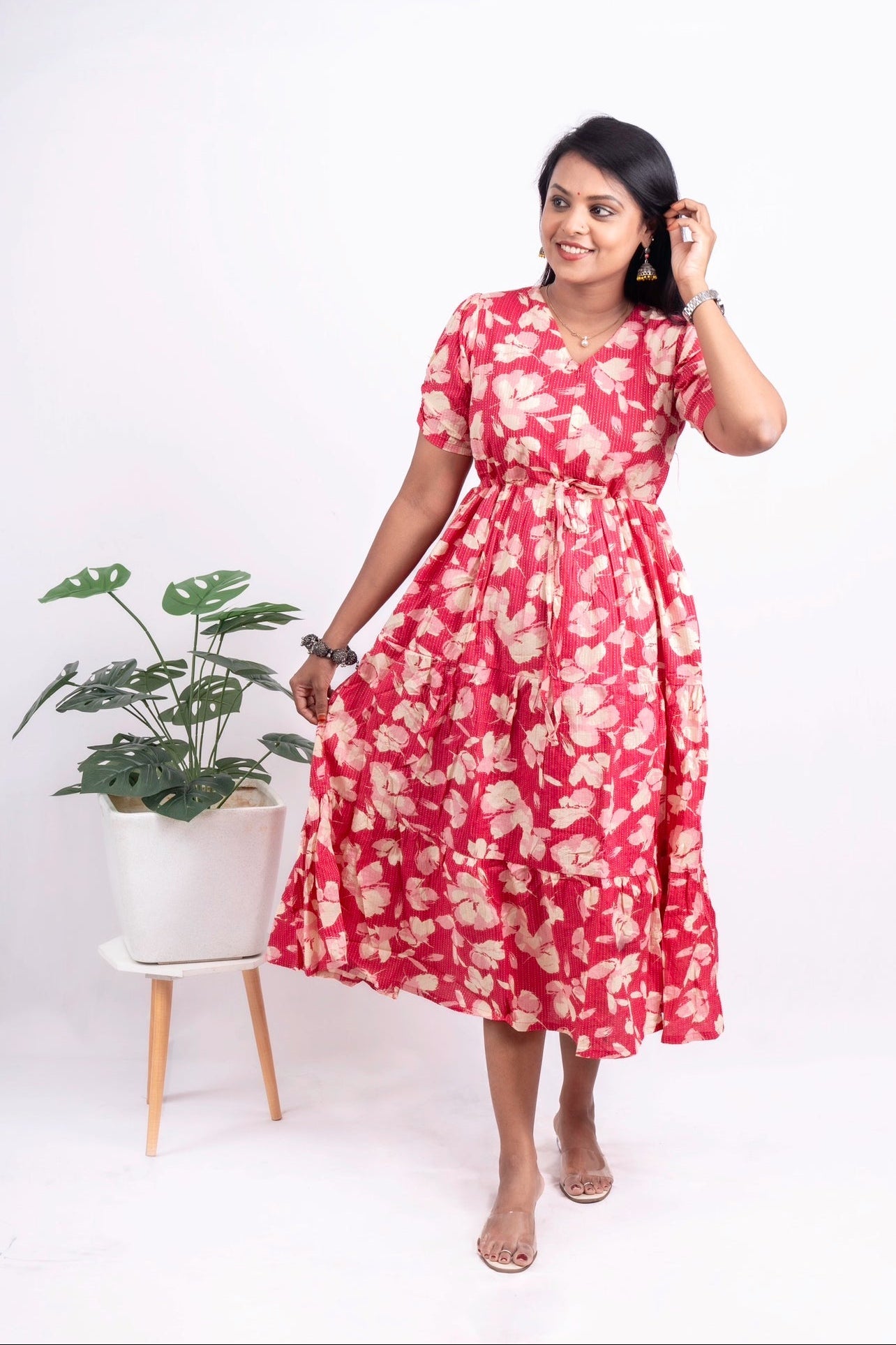 Dreamy kantha Casual Dress With Lining