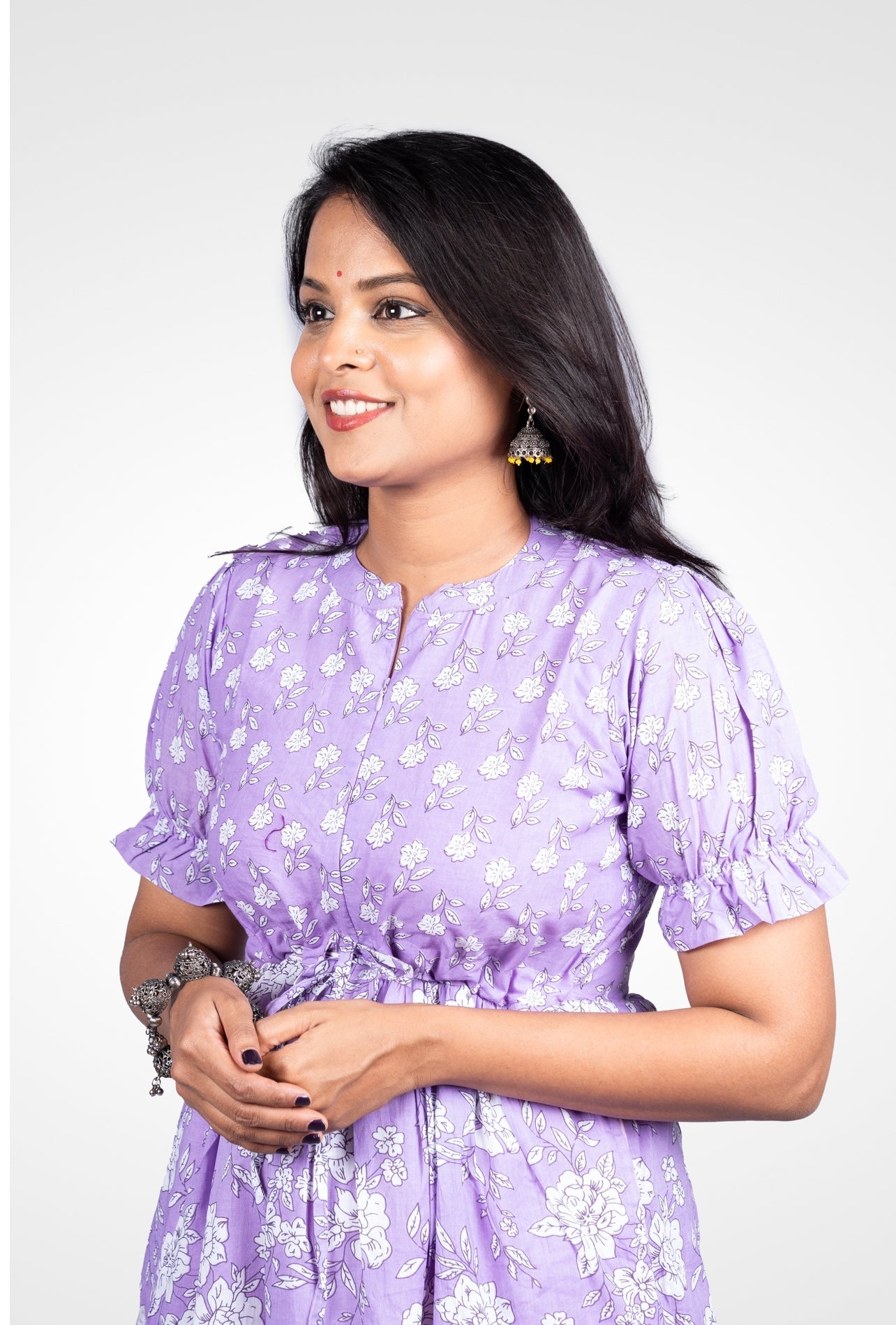 Thangam  casual Maxi Dress With Lining