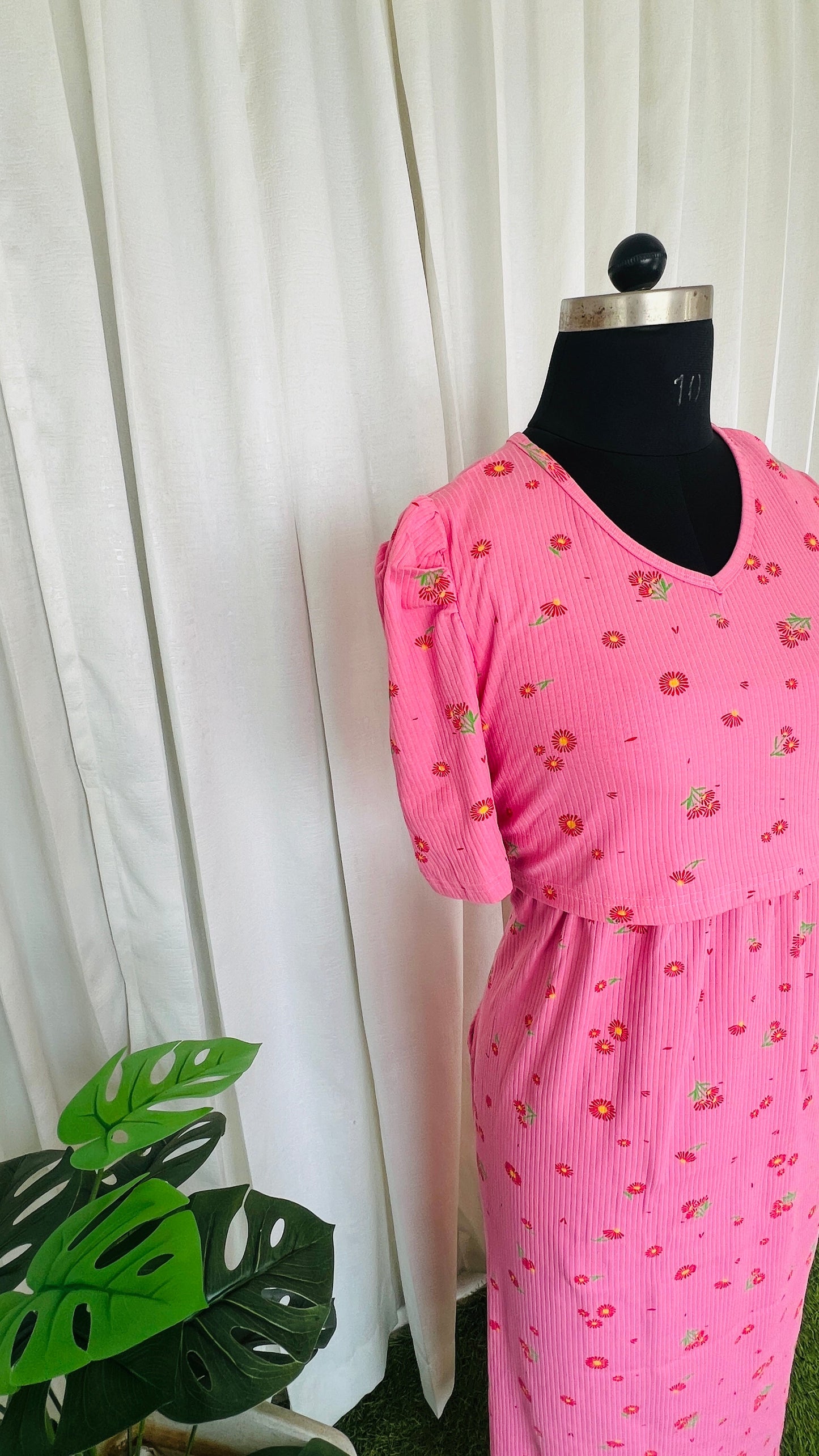 Maxi Candy  Ribbed Dress( Samaya exclusive premium fabric )