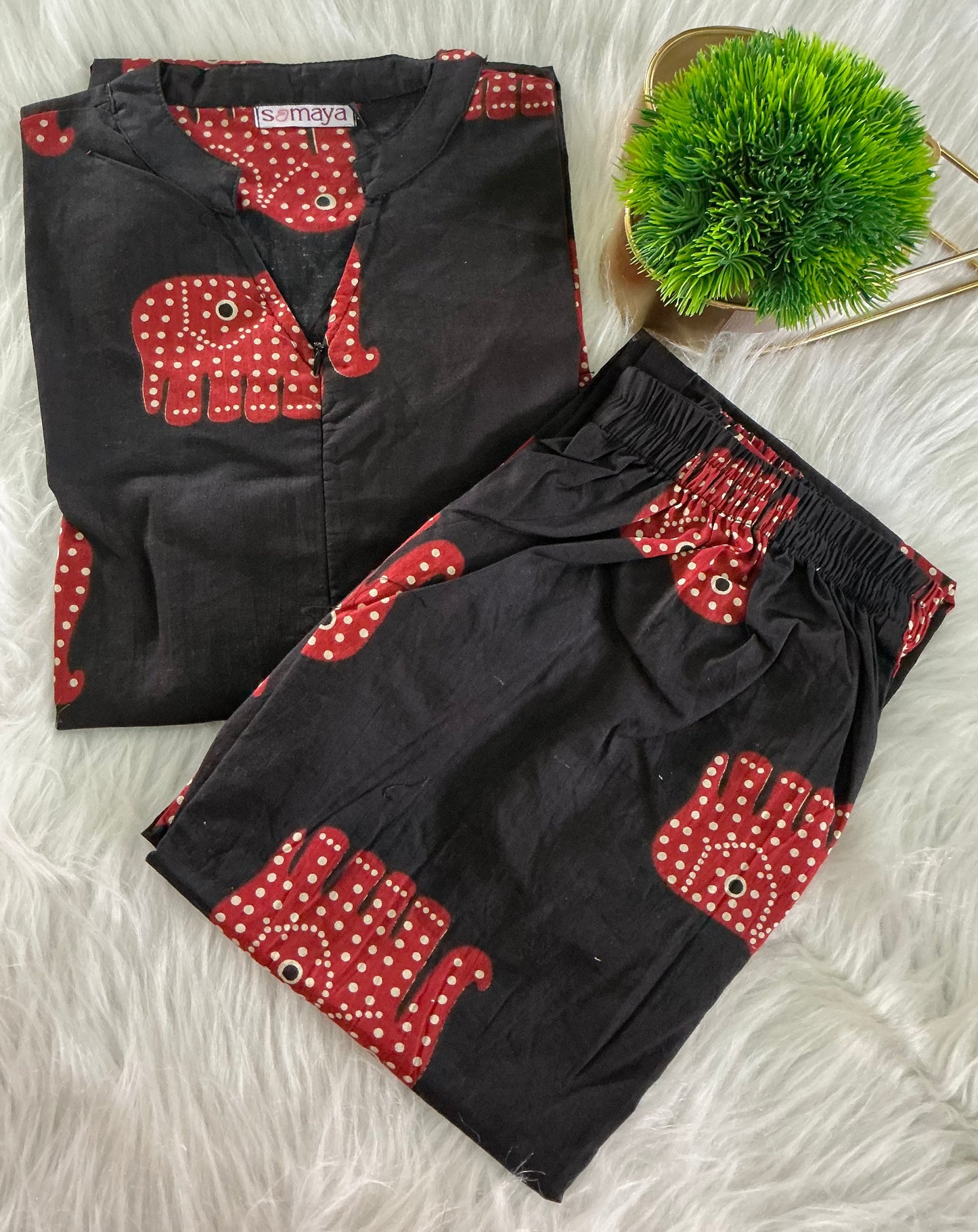 Theera- elephant day to night  Co-ord Set