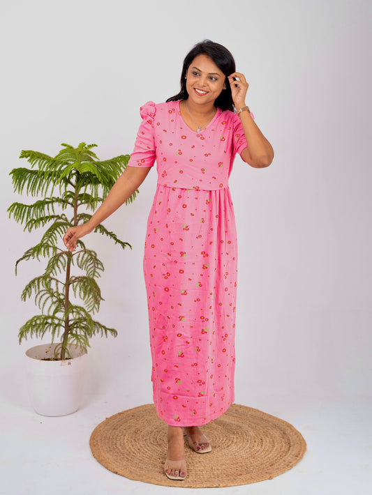 Maxi Candy  Ribbed Dress( Samaya exclusive premium fabric )