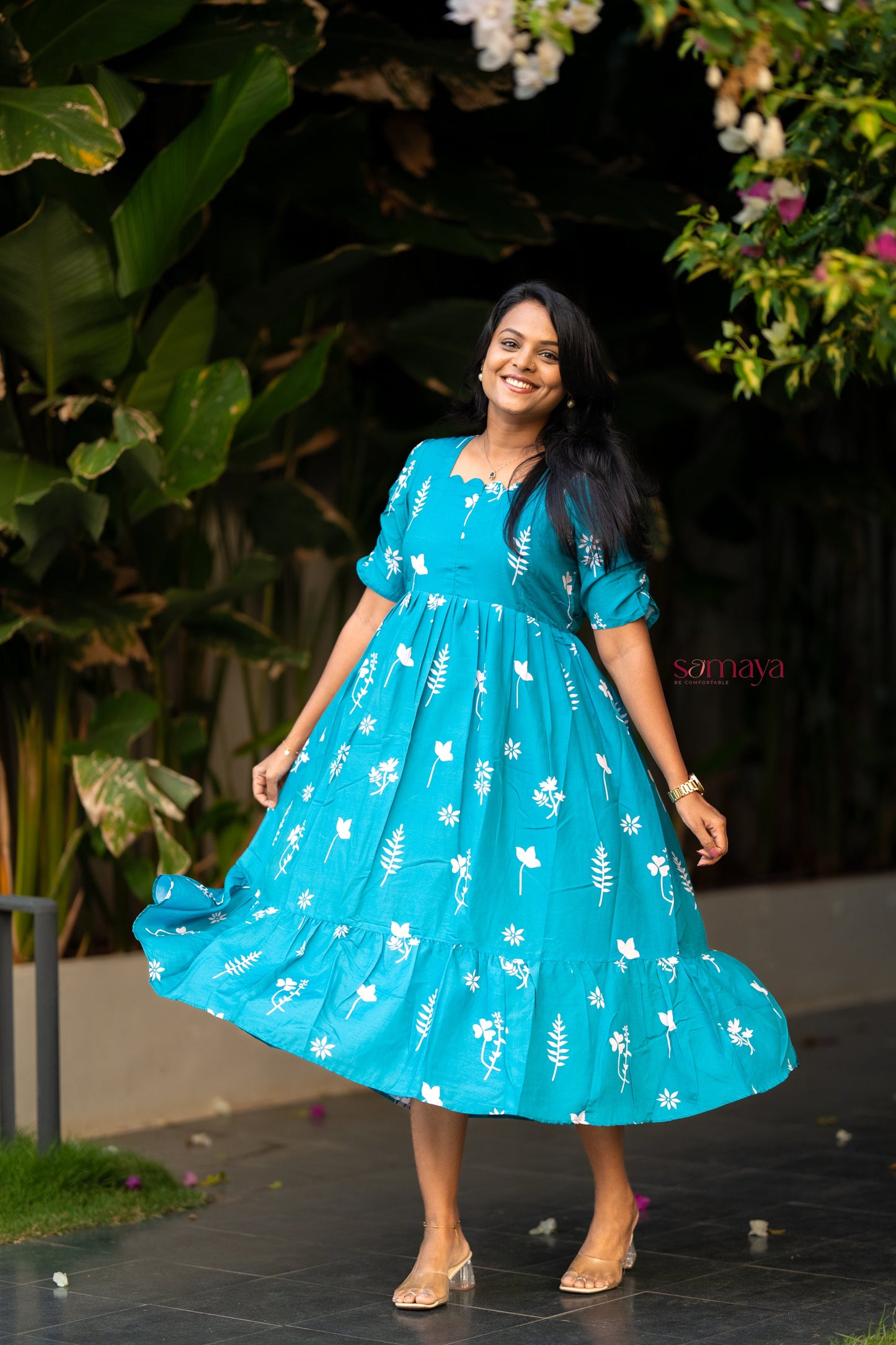 Teena casual  Dress With Lining
