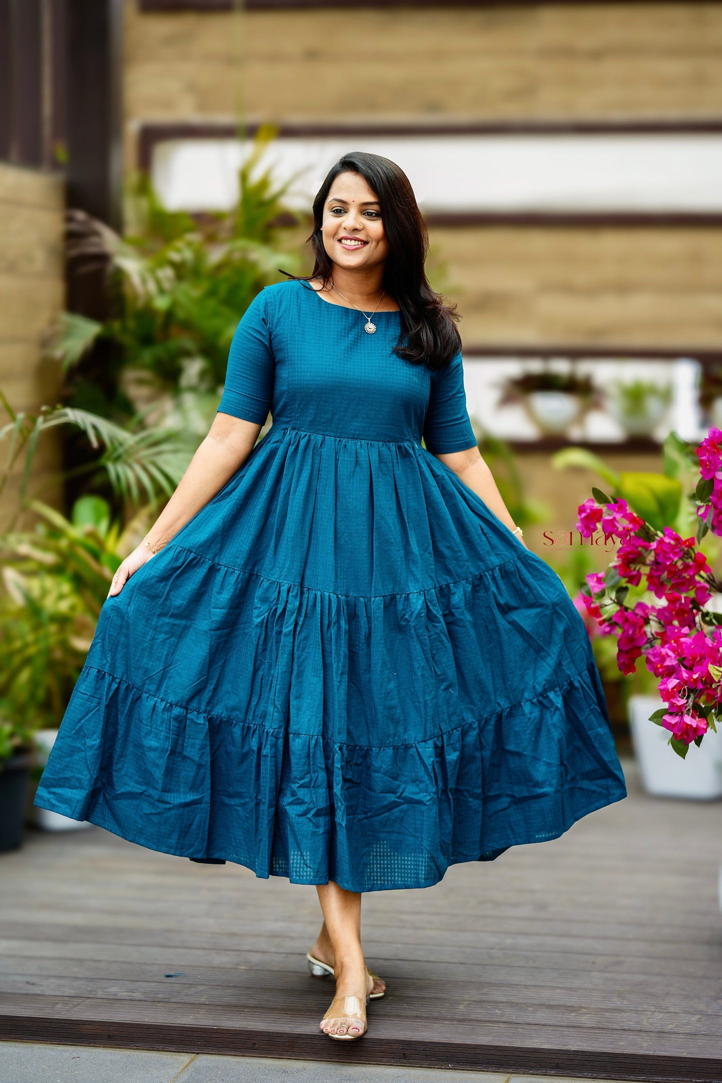 Rithu  casual Dress With Lining