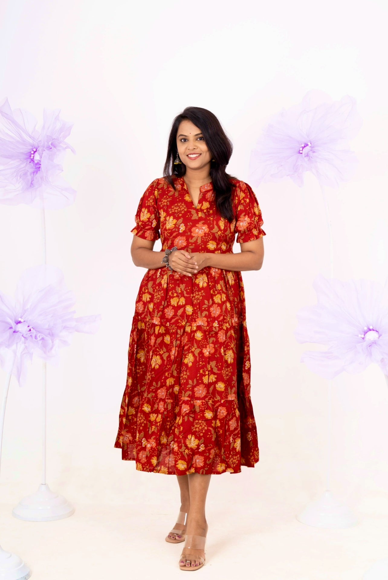 Senthoora casual dress With Lining