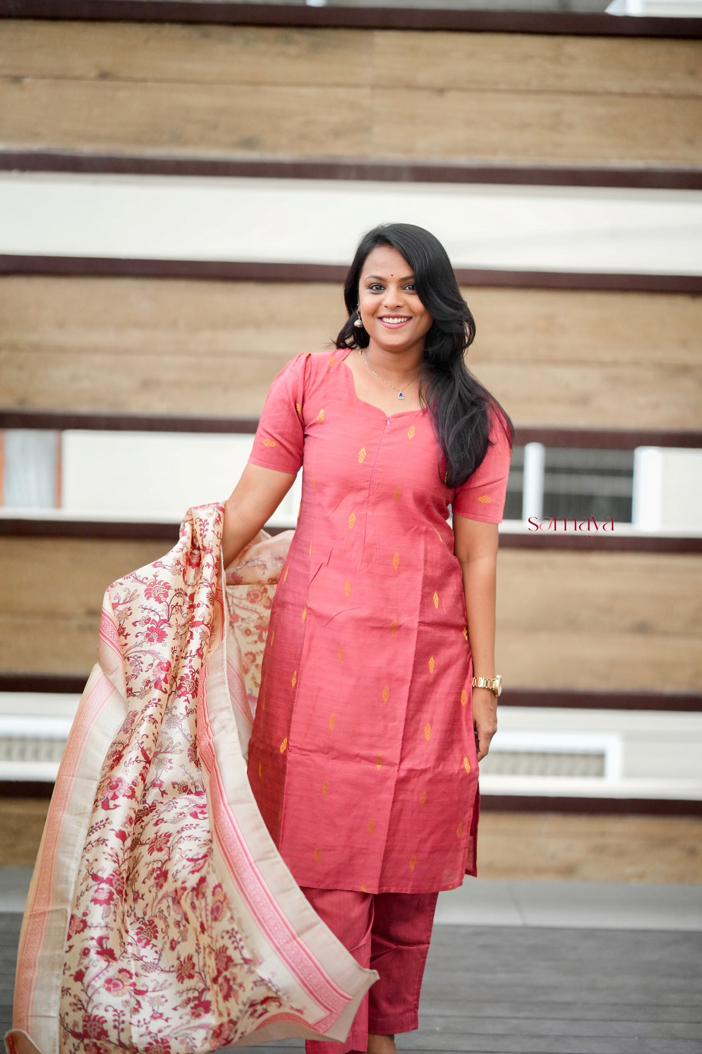 Divya  3 piece raw silk suit set with dupptta set of 3( ready to dispatch)