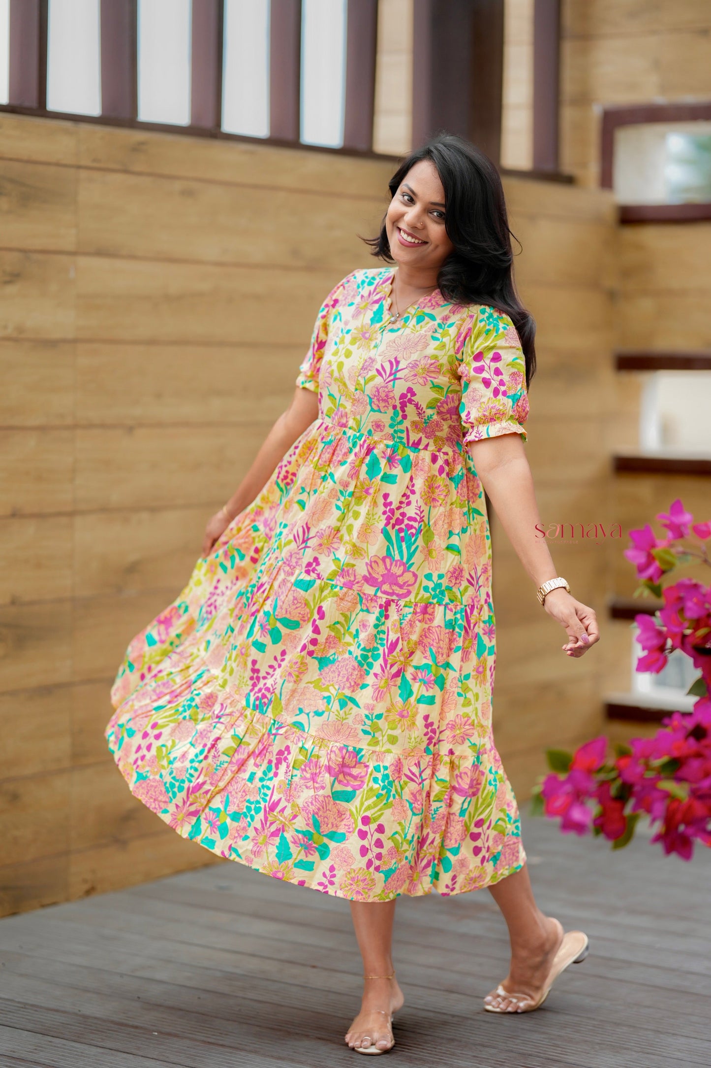 Swara Casual Dress With Lining( SPECIAL OFFER PRICE)