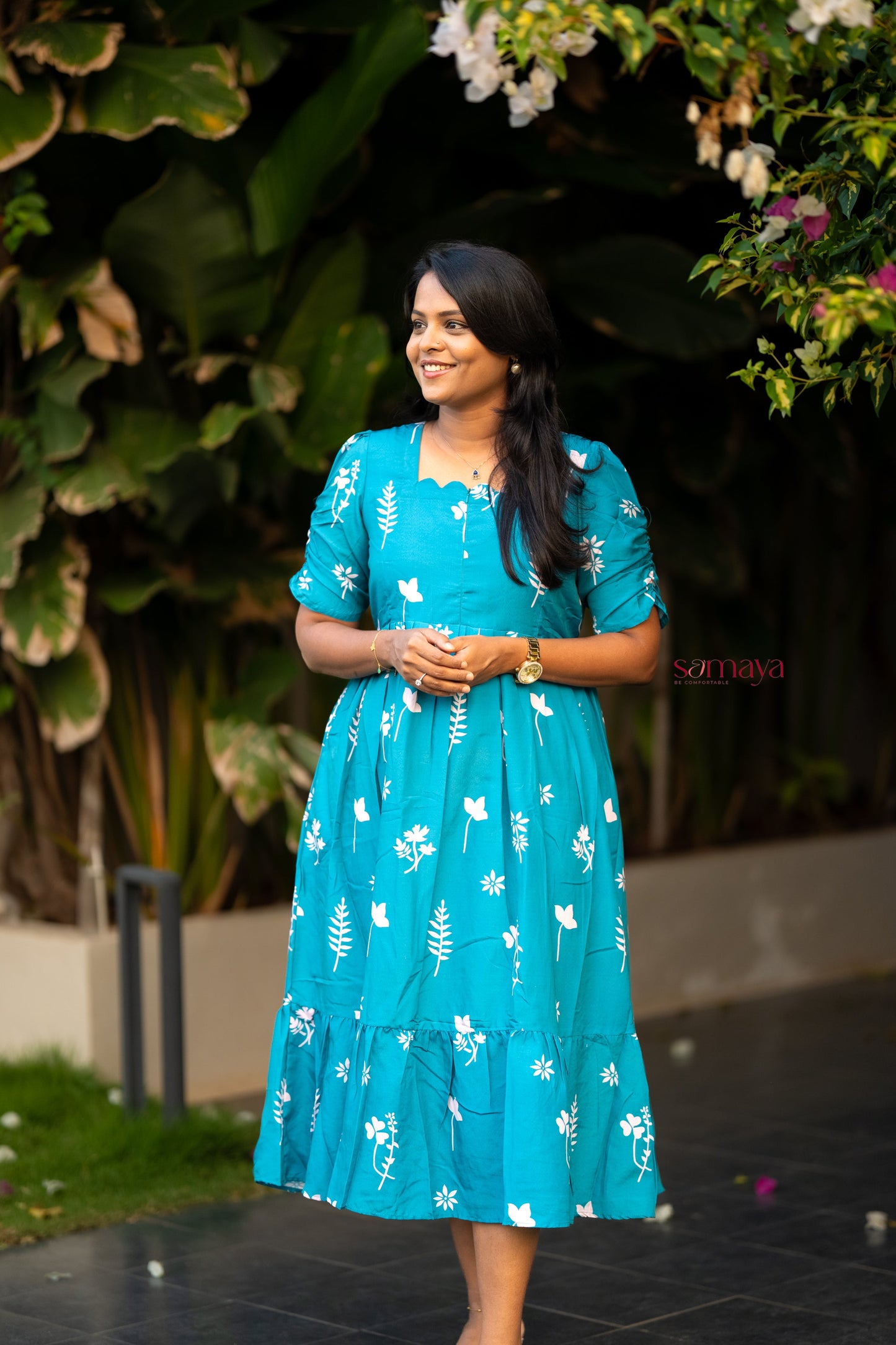 Teena casual  Dress With Lining