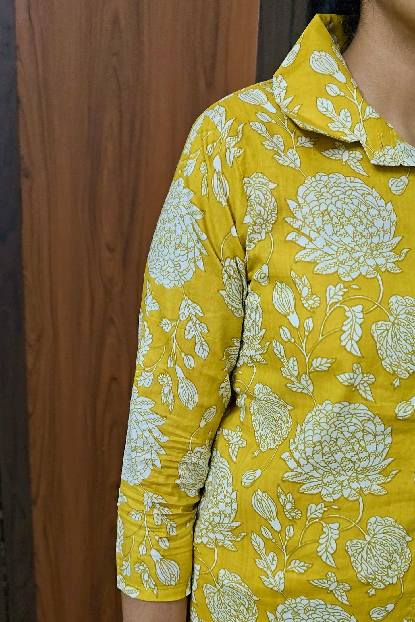 Swara- Yellow floral co-ord  Set