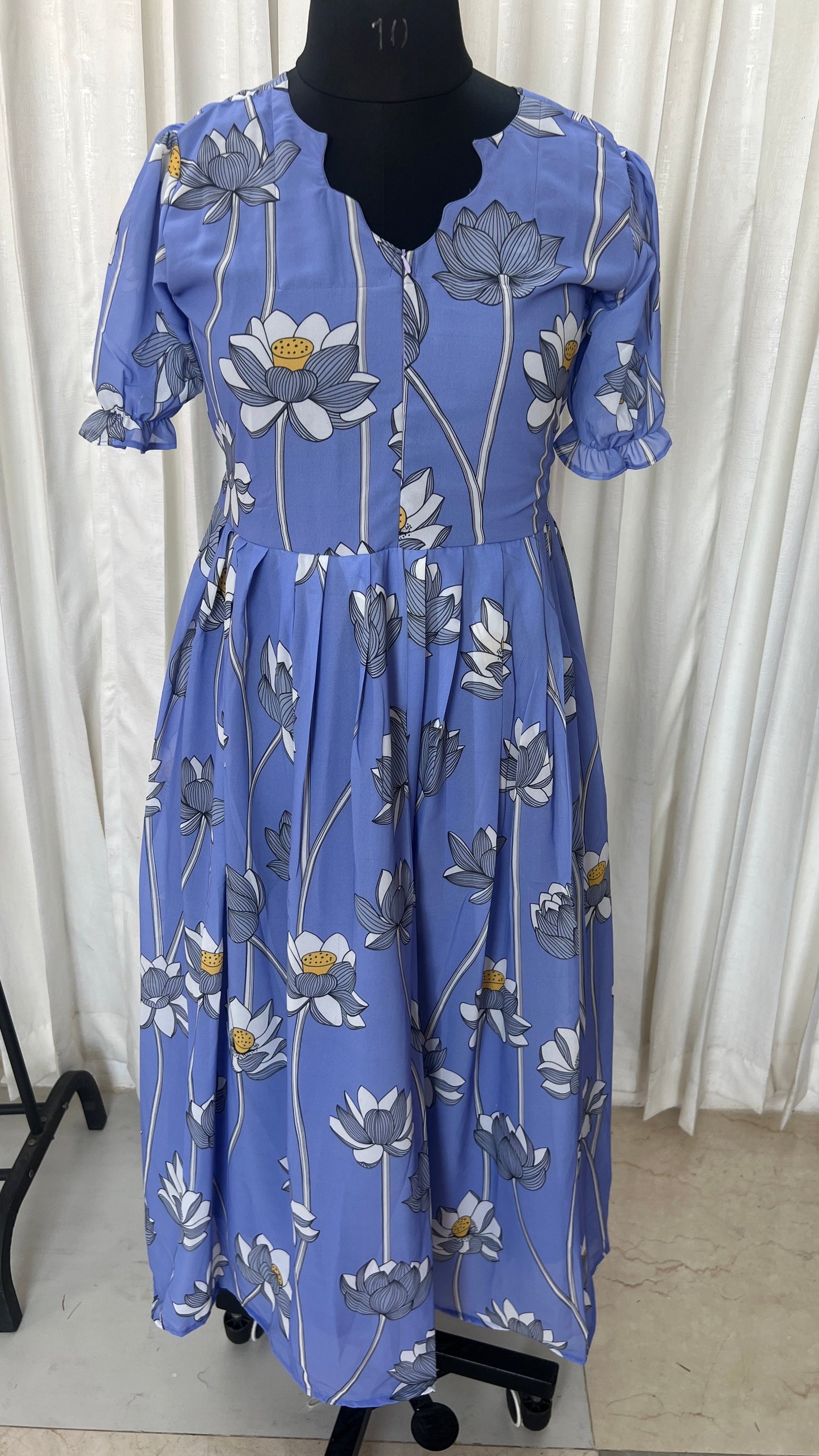 Sanya georgette casual  Dress With Lining ( No-Iron Everyday Dress)