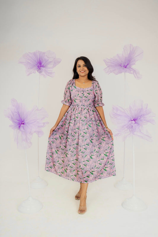 Emma  casual  Dress With Lining (No-Iron Everyday Dress)