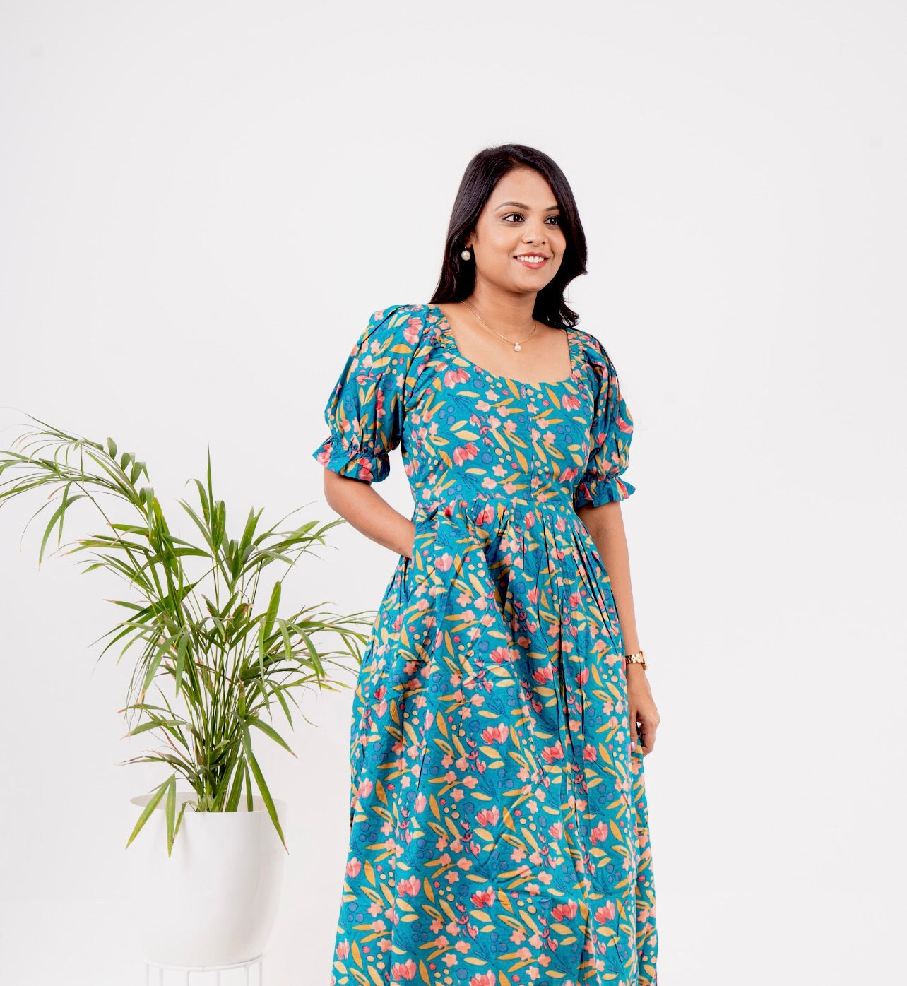Divya  casual  Dress With Lining
