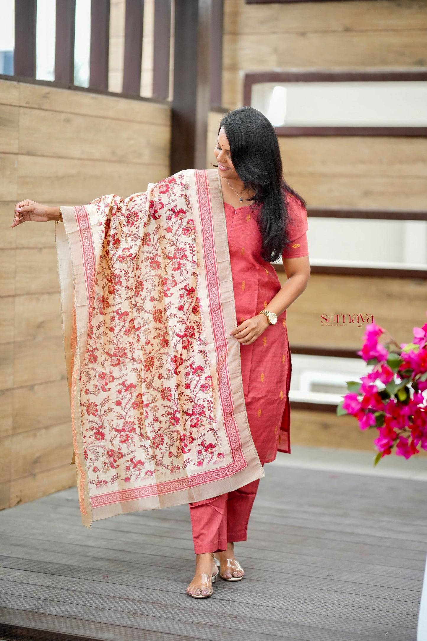 Divya  3 piece raw silk suit set with dupptta set of 3( ready to dispatch)