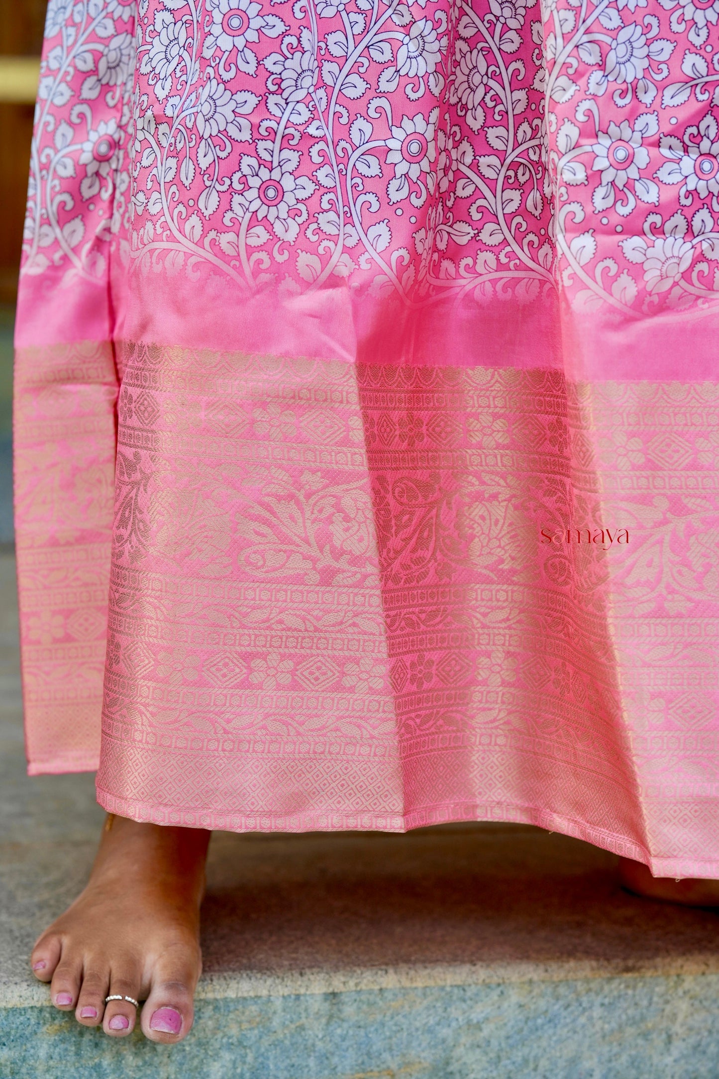 Vennila soft silk Dress with Lining ( ready to dispatch)