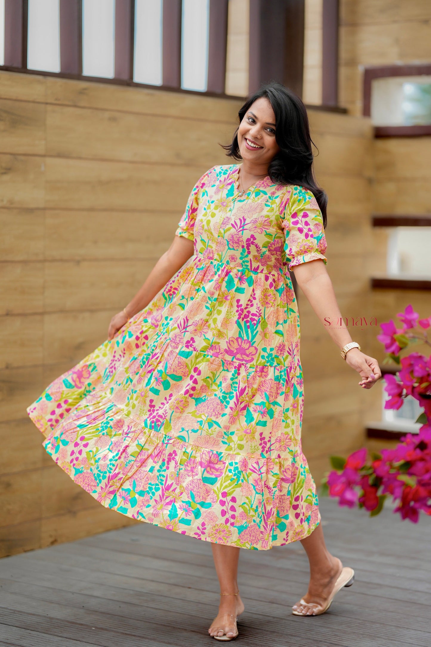 Swara Casual Dress With Lining( SPECIAL OFFER PRICE)