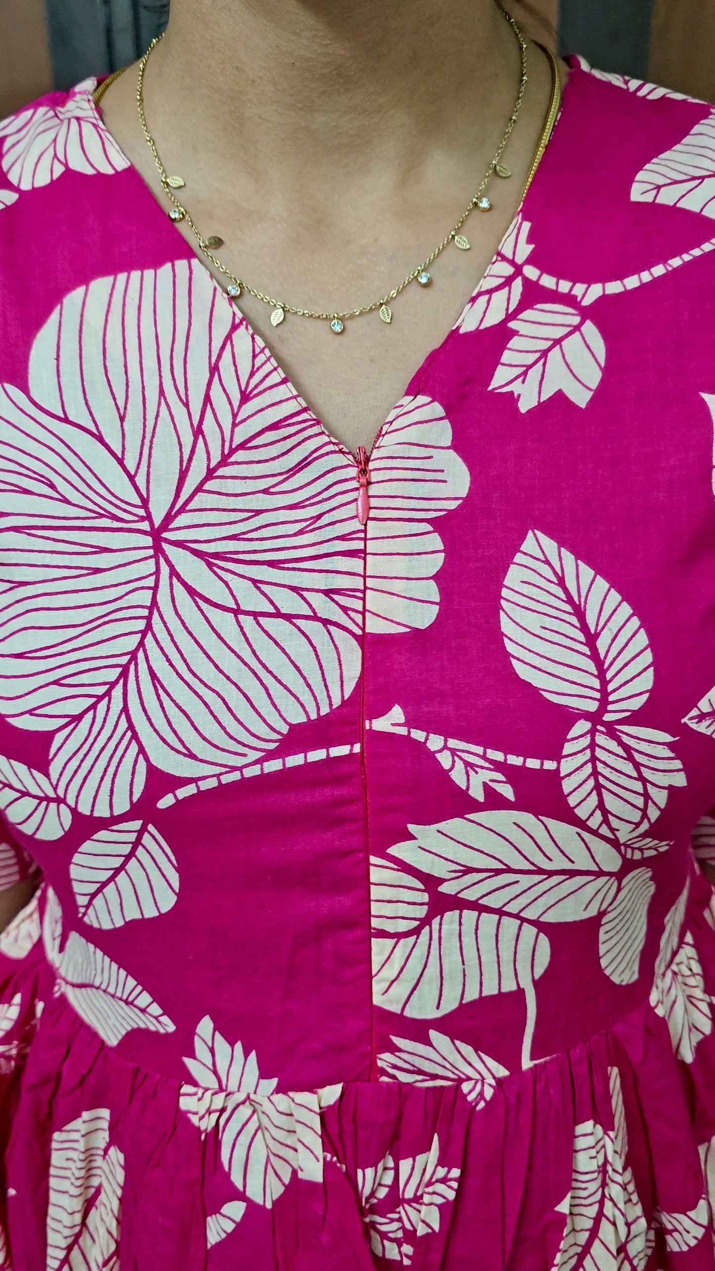 Pink day to night dress without lining