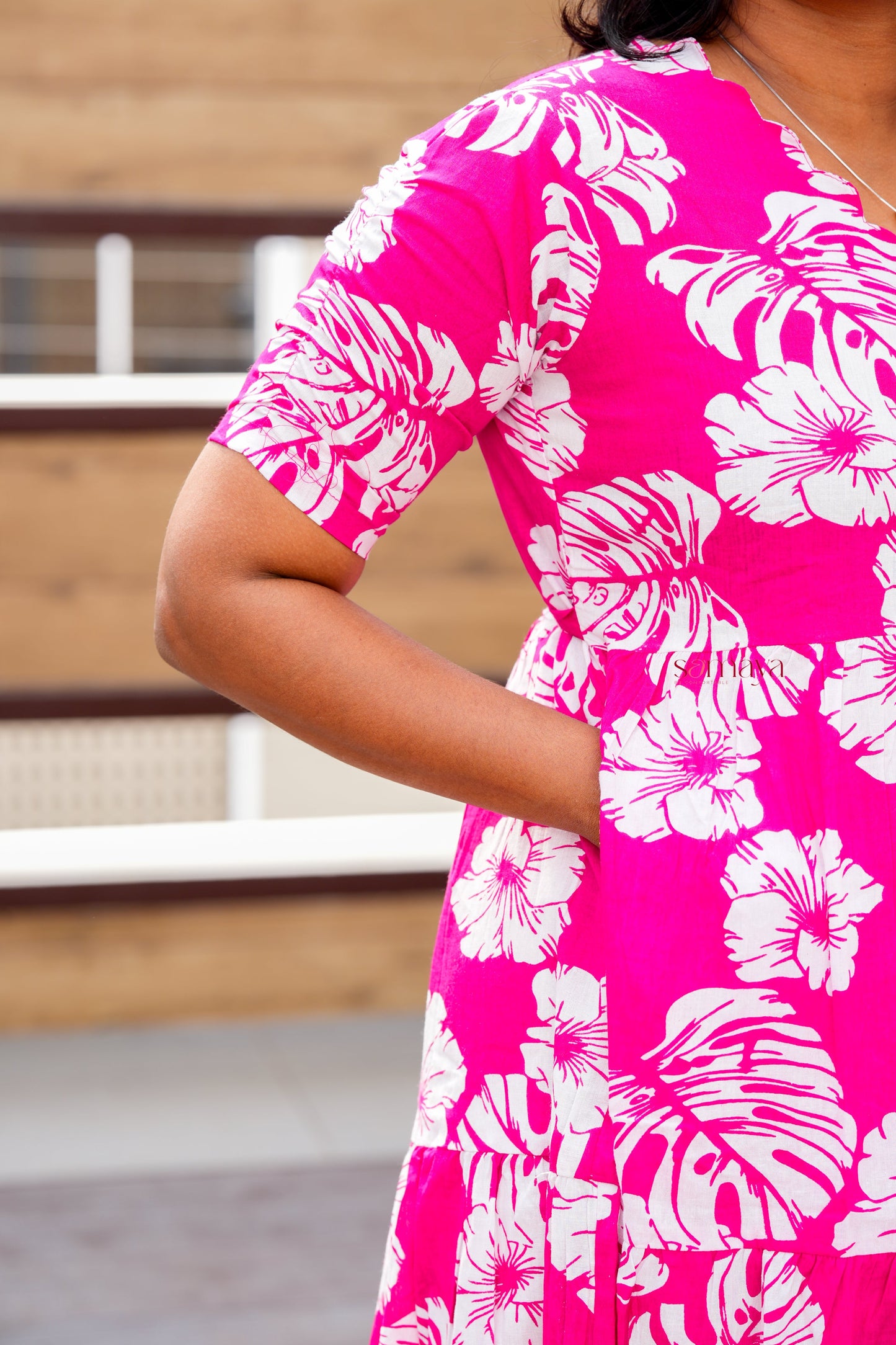 Rose day to night dress without lining