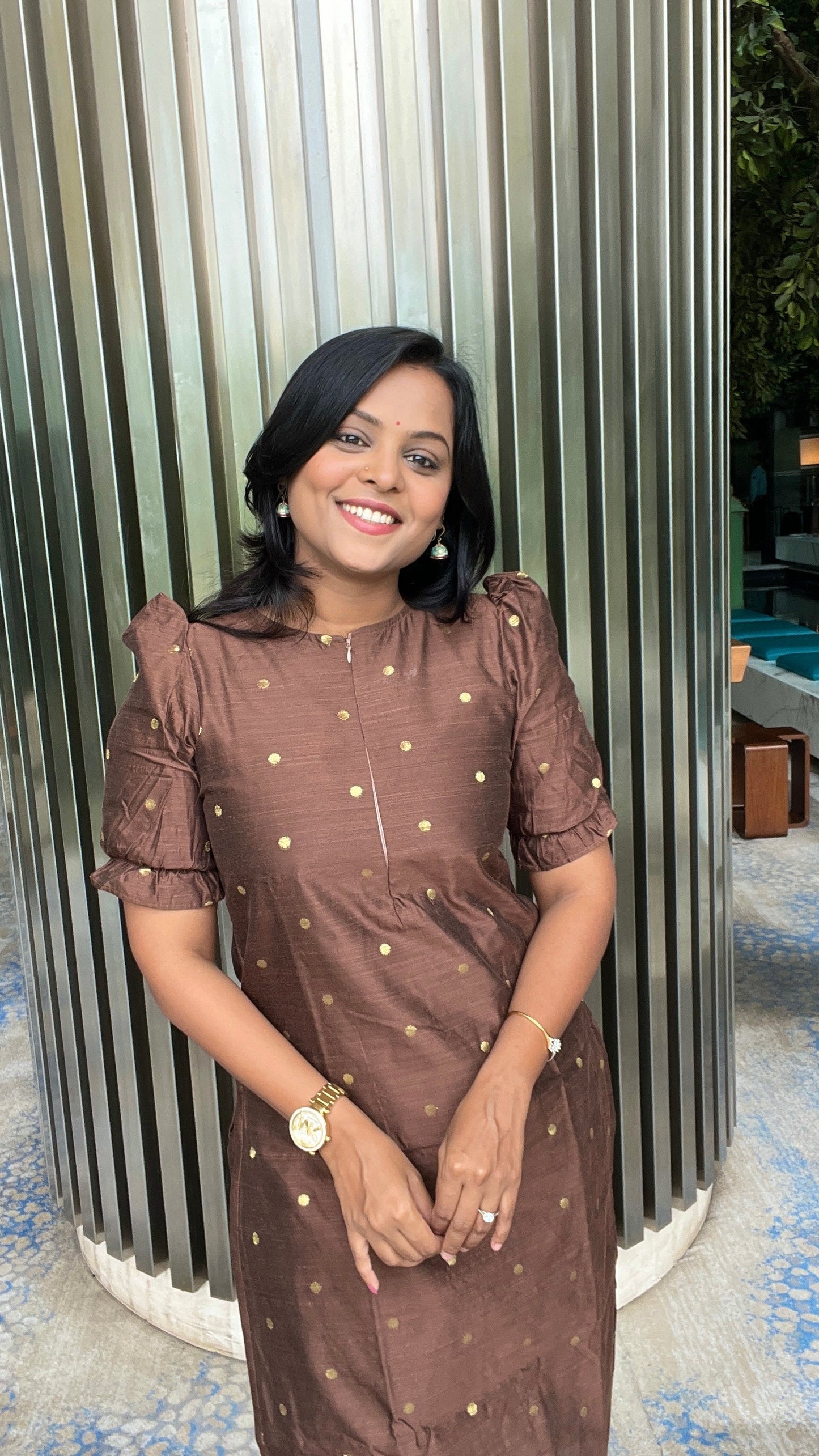 Samantha  inspired 3 piece raw silk suit set with dupptta